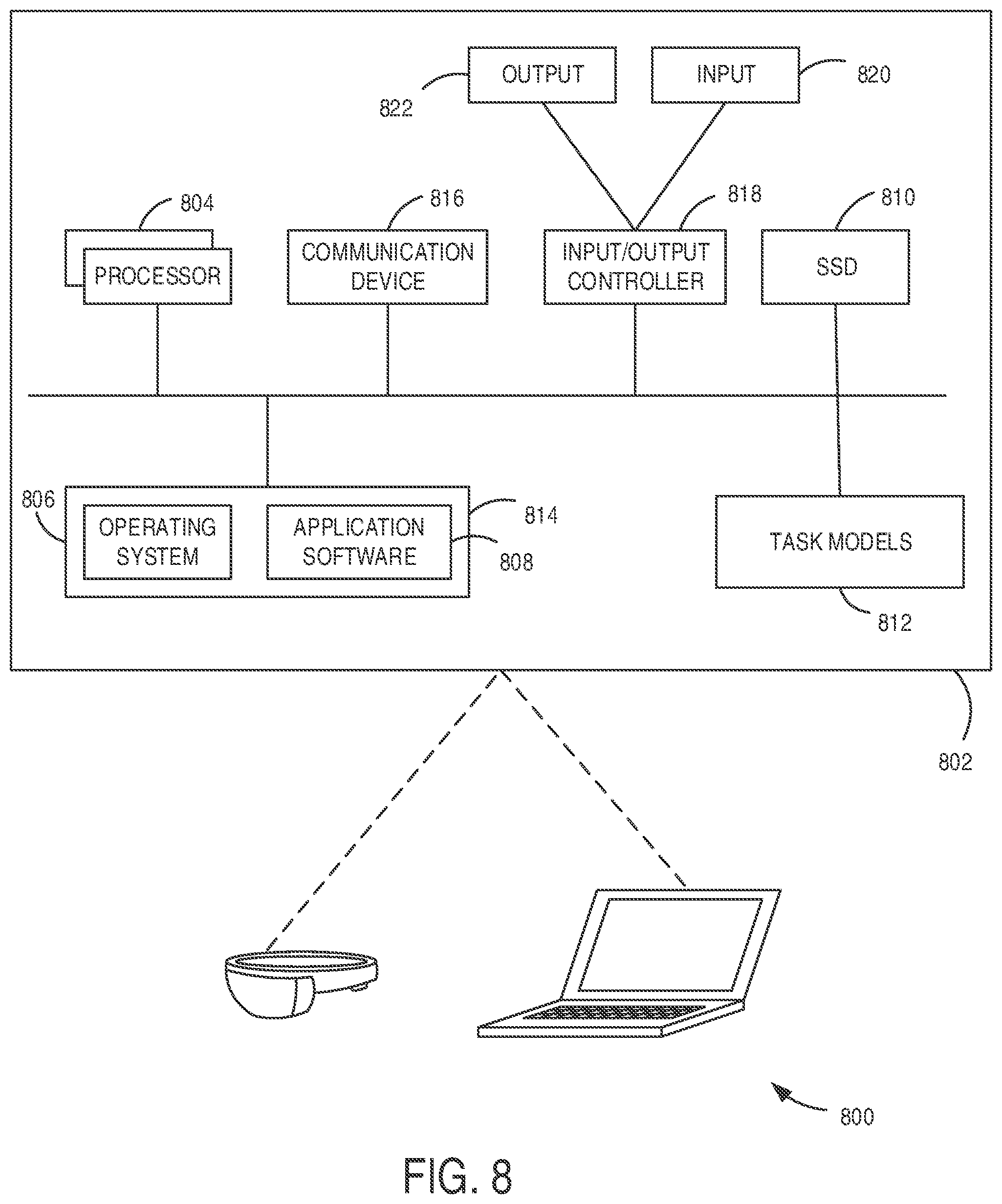 Patent US12562184 Figure 8 – Synthetic speech detection