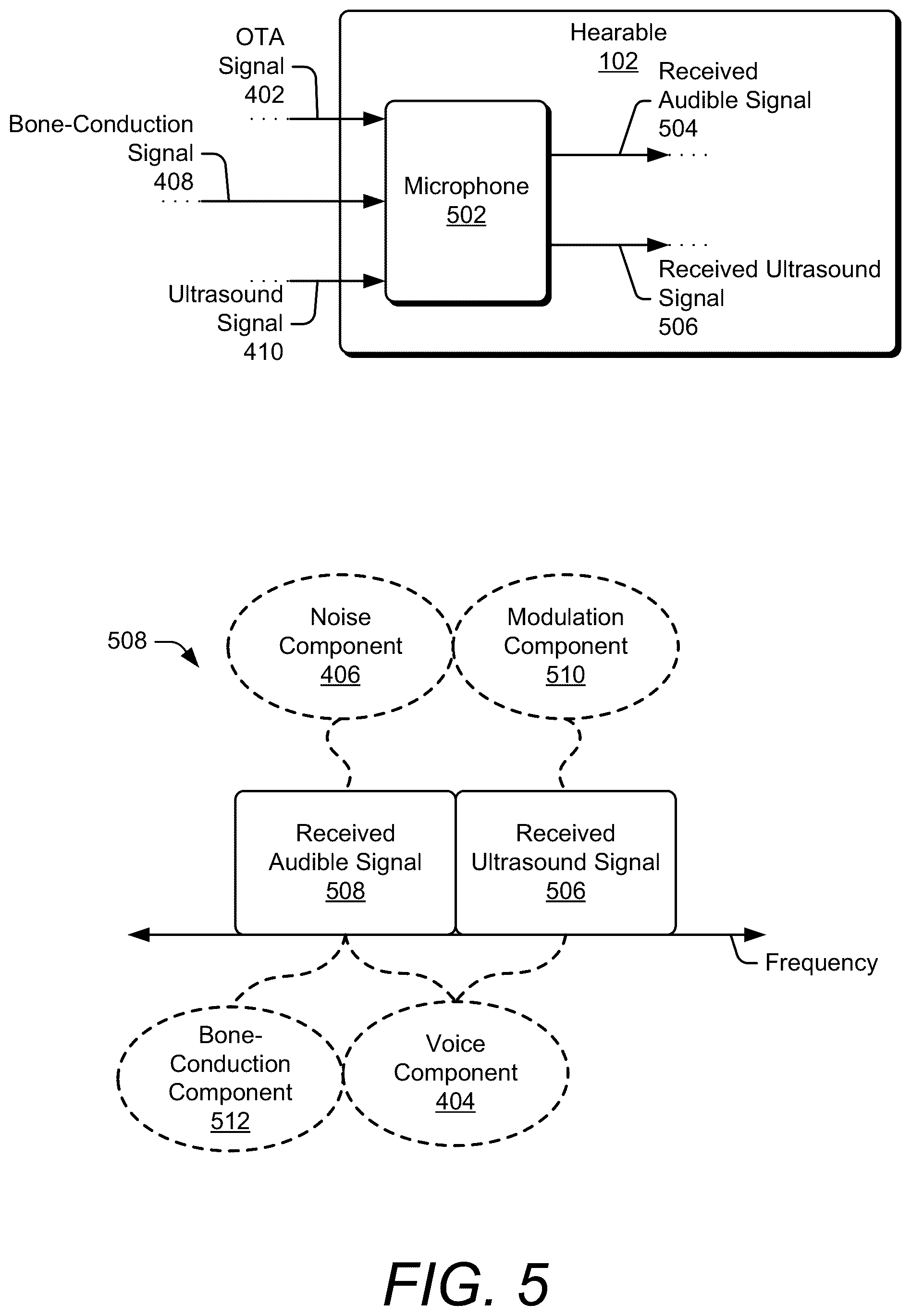 Patent US12562185 Figure 6 – Voice activity detection using active acoustic sensing
