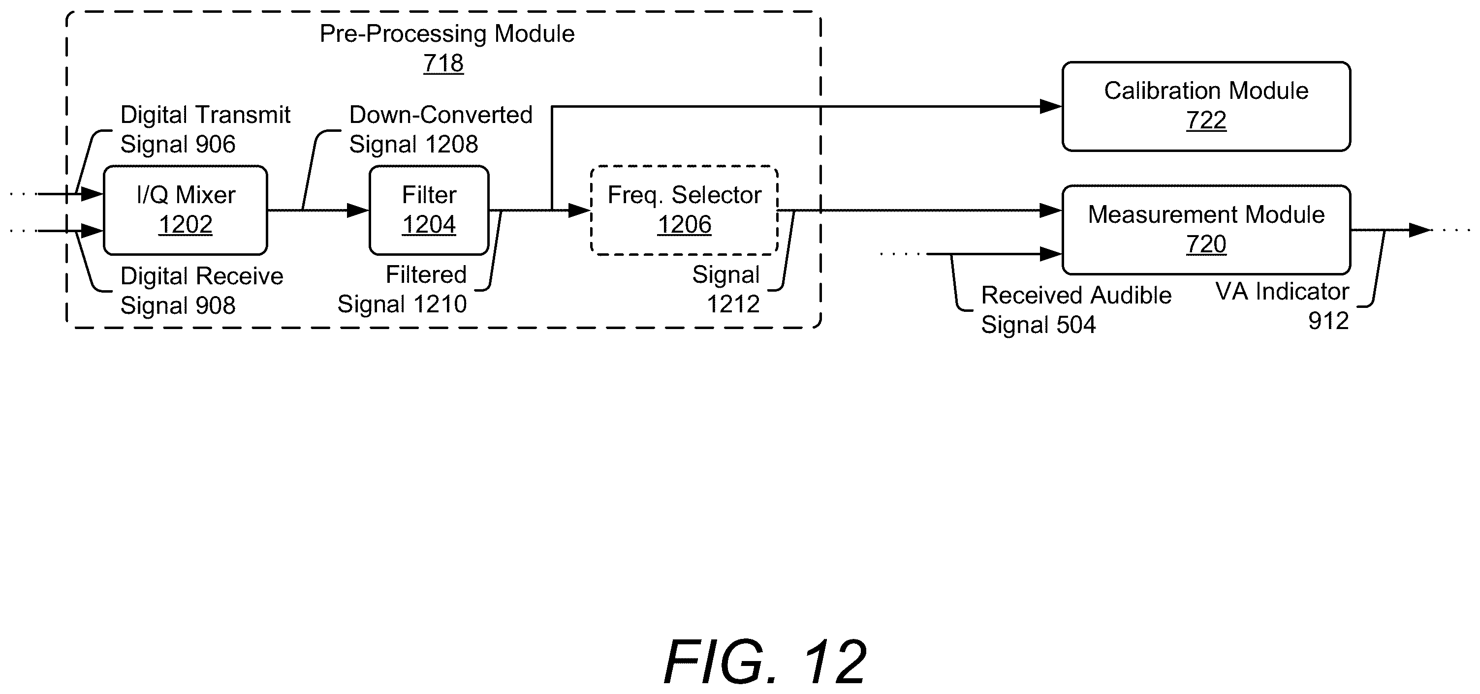 Patent US12562185 Figure 13 – Voice activity detection using active acoustic sensing