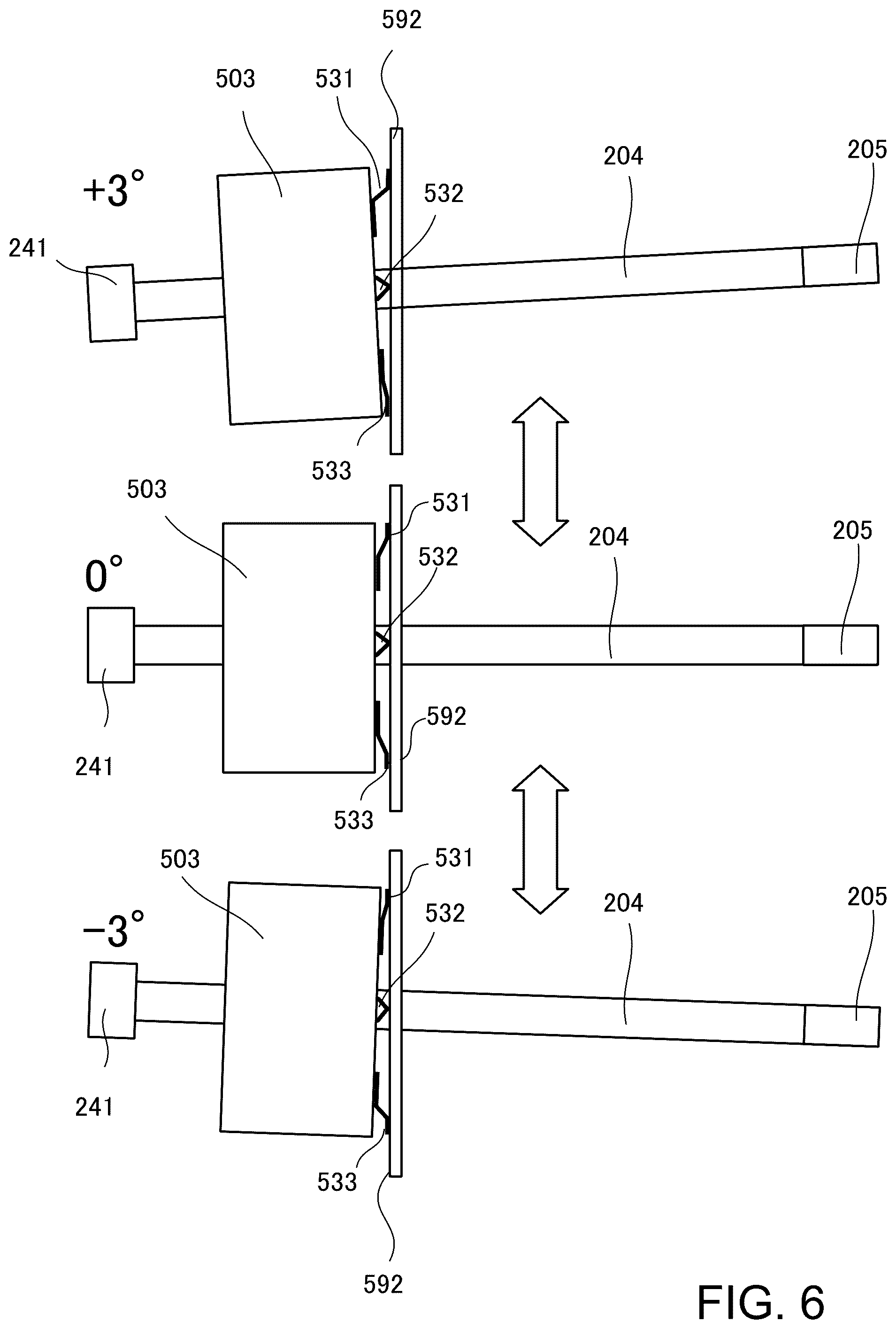 Patent US12562186 Figure 6 – Record player with arm extended from float for playing back high-quality stable sound