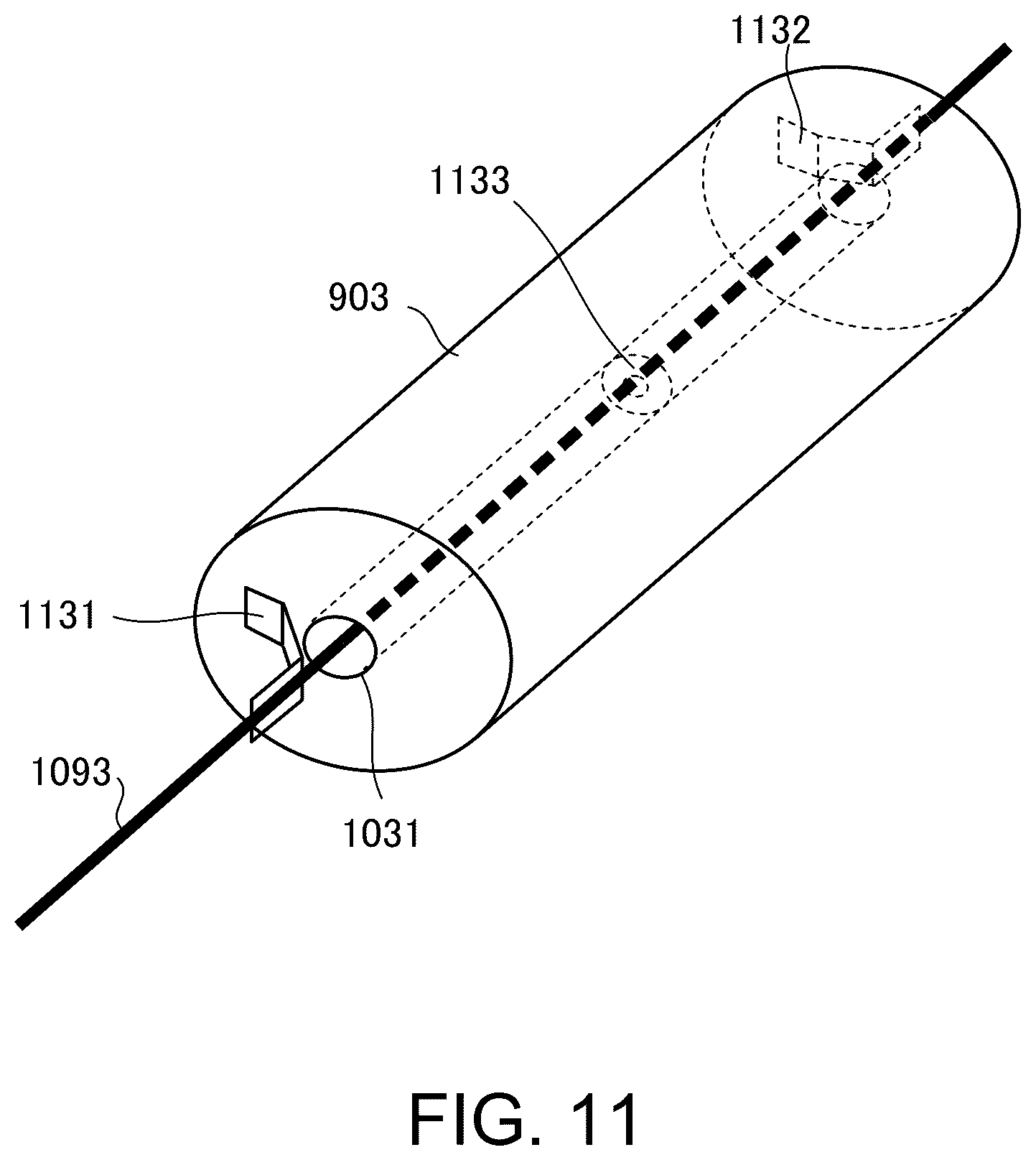 Patent US12562186 Figure 11 – Record player with arm extended from float for playing back high-quality stable sound