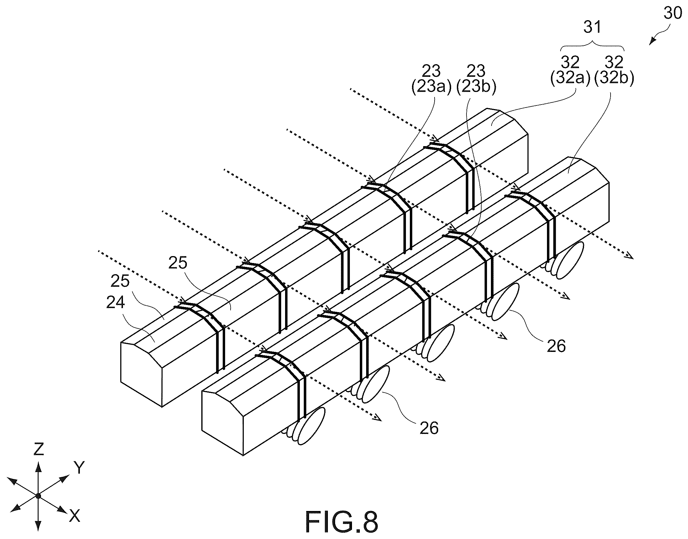 Patent US12562188 Figure 7 – Servo reproduction apparatus, servo reproduction head, reproduction head, and method of producing a magnetic tape
