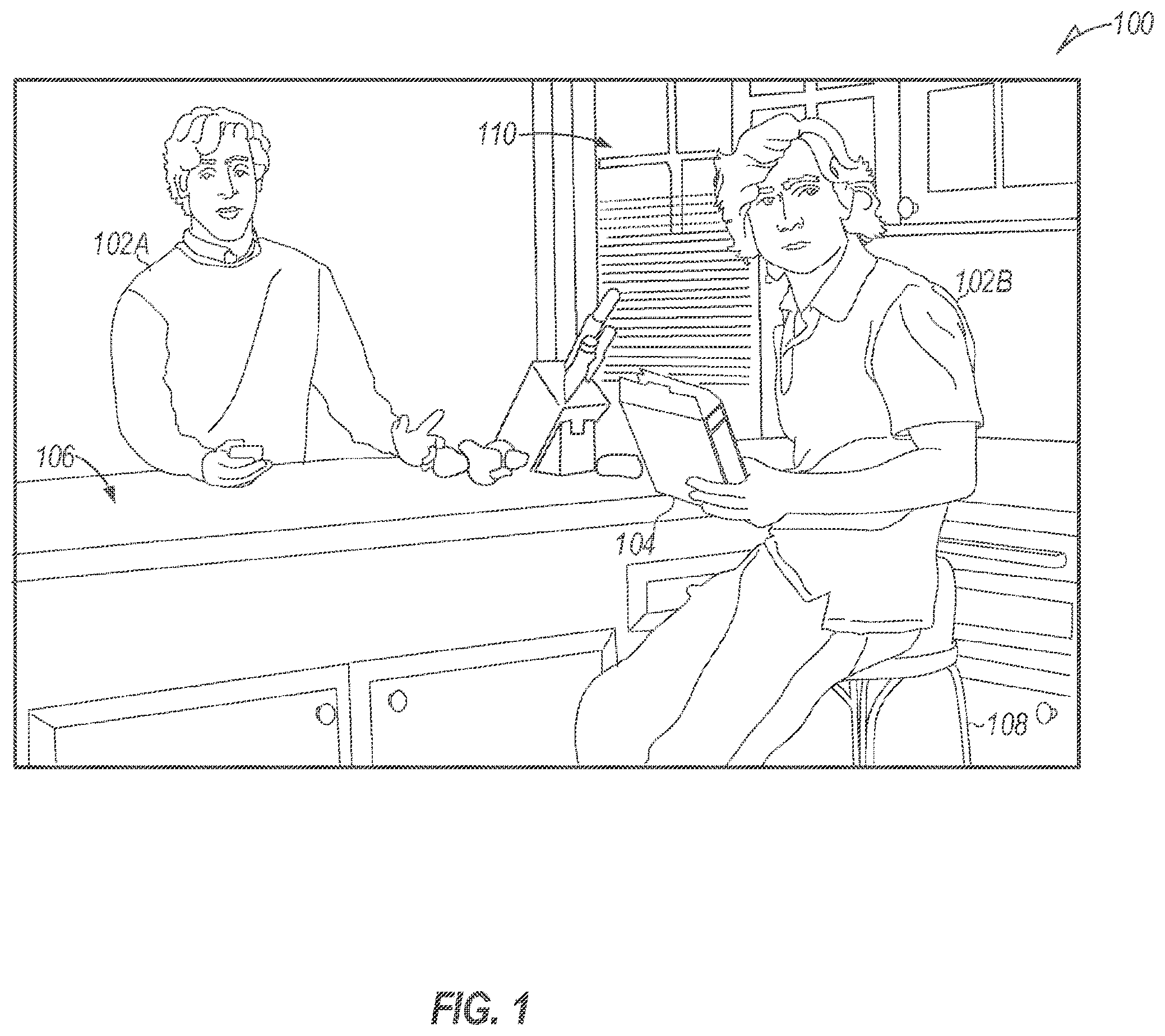 Patent US12562193 Figure 1 – 3D media elements in 2D video