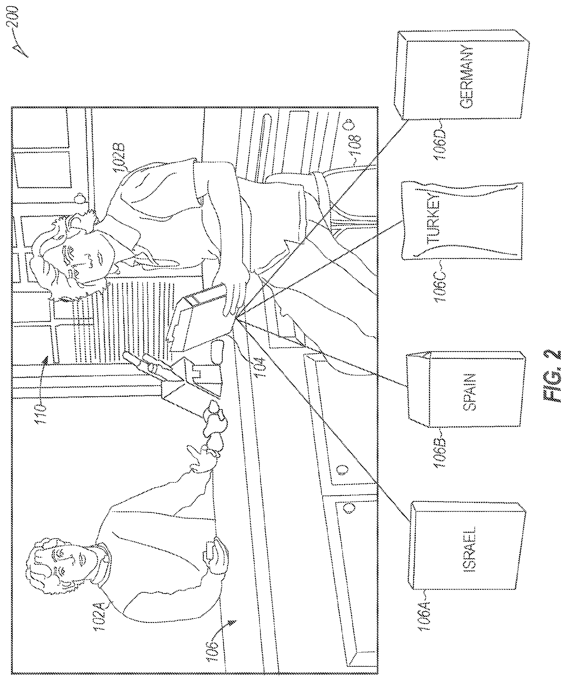 Patent US12562193 Figure 2 – 3D media elements in 2D video