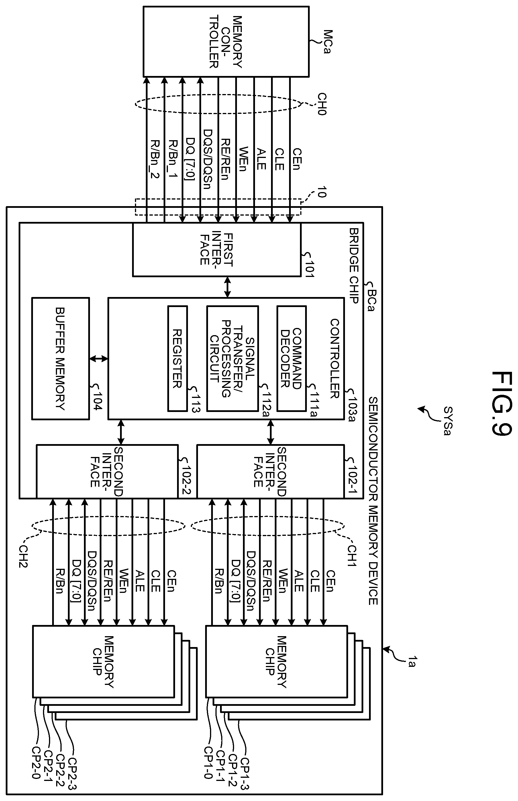 Patent US12562196 Figure 9 – Semiconductor memory device and memory system