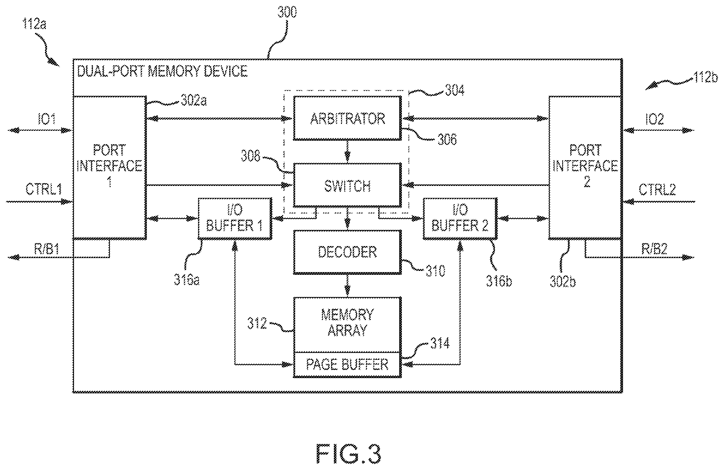 Patent US12562199 Figure 3 – Multi-port memory device and a method of using the same