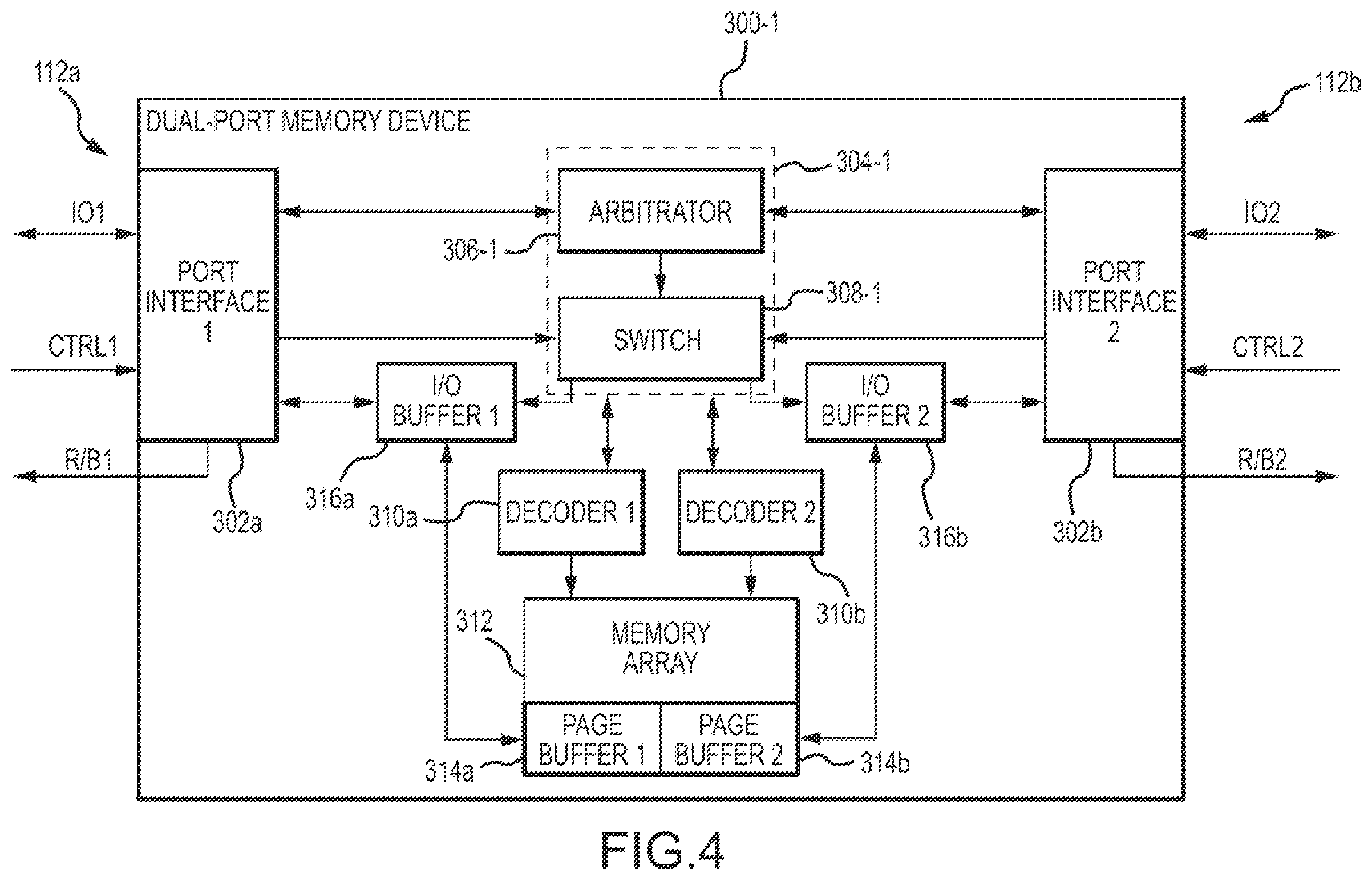 Patent US12562199 Figure 4 – Multi-port memory device and a method of using the same