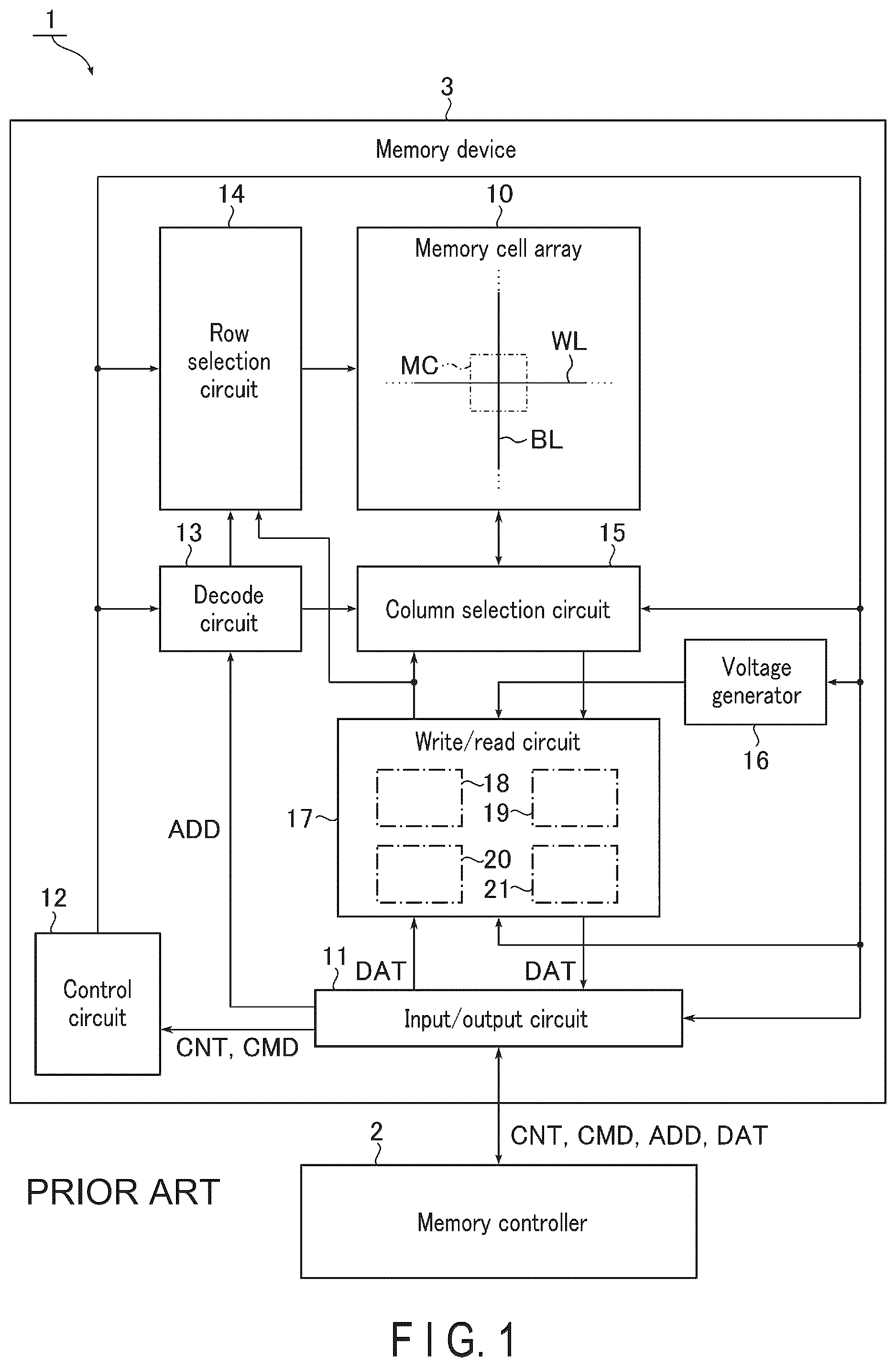 Patent US12562202 Figure 1 – Memory device supplying current to first memory cell based on a first current and a second current flowing in second memory cells