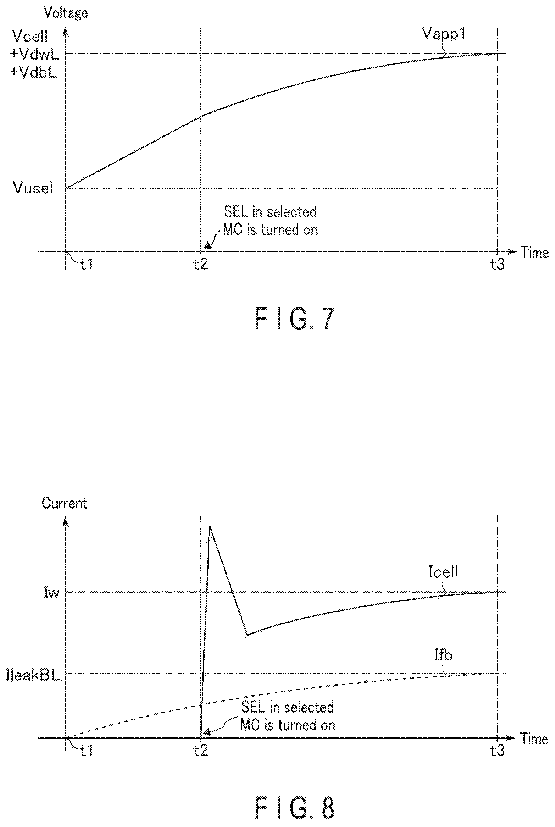 Patent US12562202 Figure 7 – Memory device supplying current to first memory cell based on a first current and a second current flowing in second memory cells