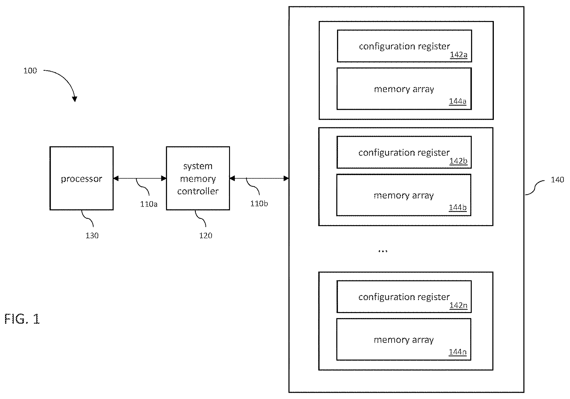 Patent US12562206 Figure 1 – Methods and apparatus for dynamically adjusting performance of partitioned memory