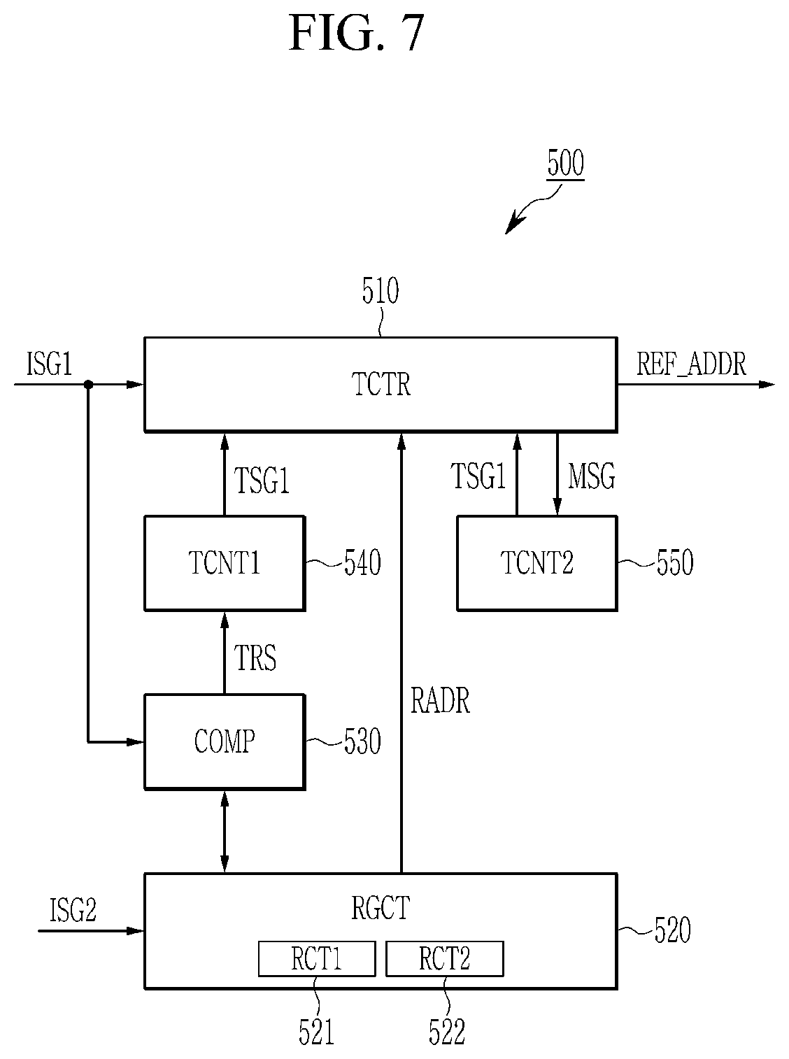 Patent US12562209 Figure 7 – Memory device and refresh controlling method thereof