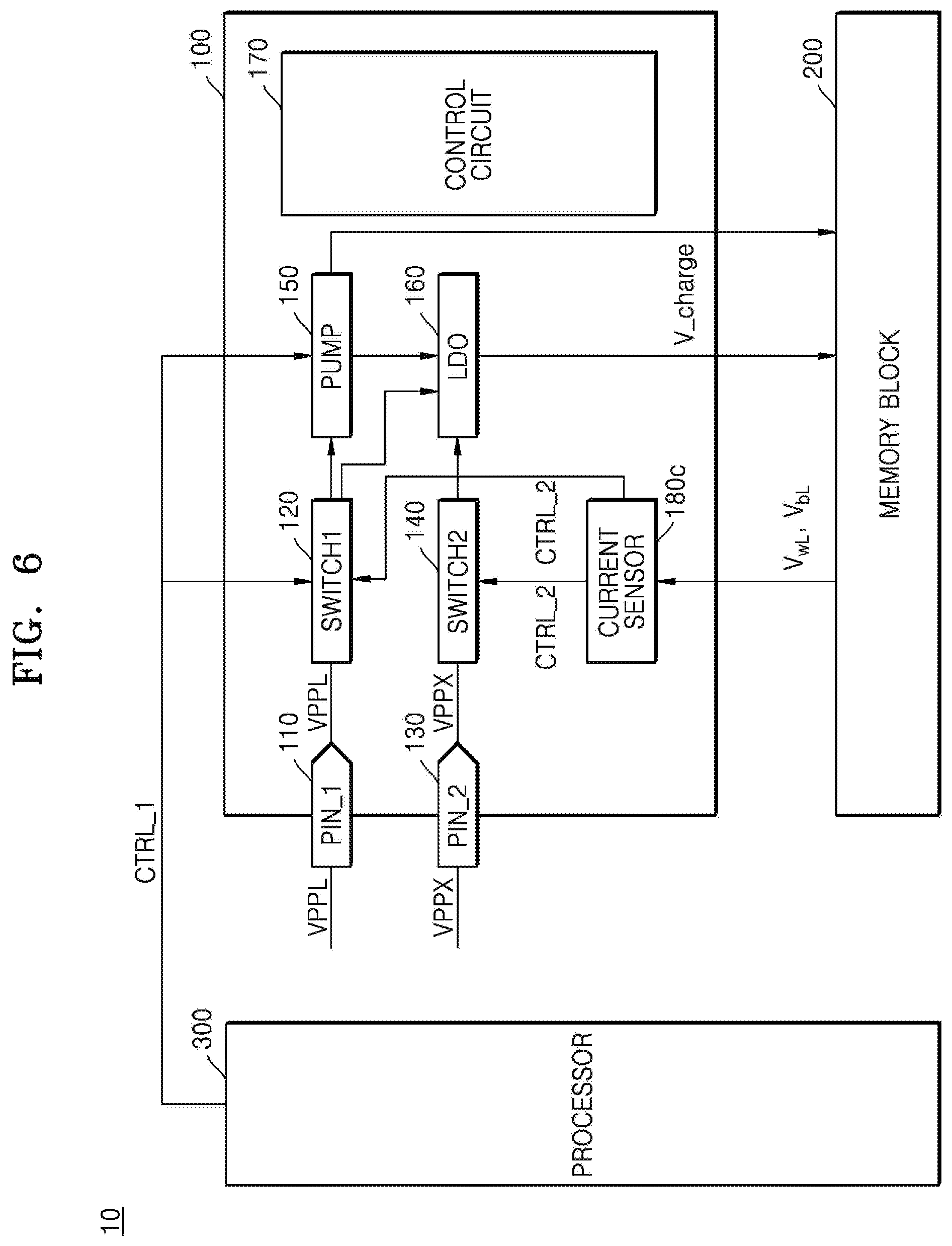 Patent US12562210 Figure 6 – Voltage supply circuit, memory device including the same, and operating method of memory device