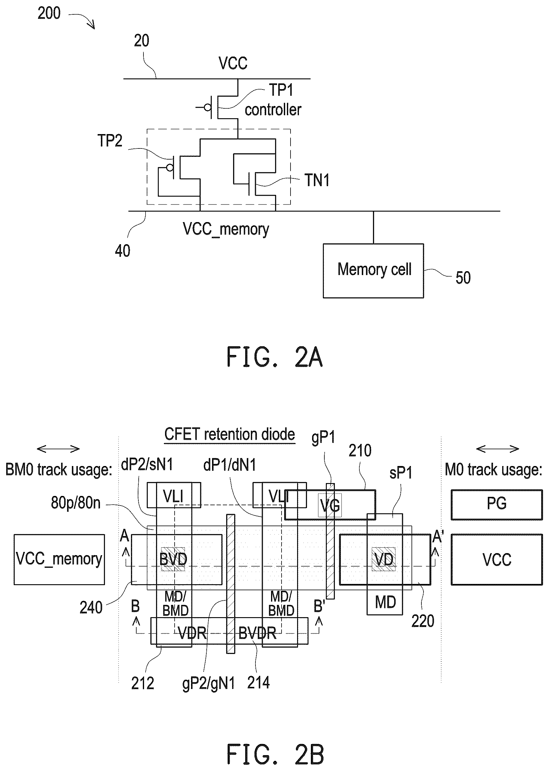 Patent US12562211 Figure 3 – Power control circuit for memory circuit based on complementary field effect transistor devices