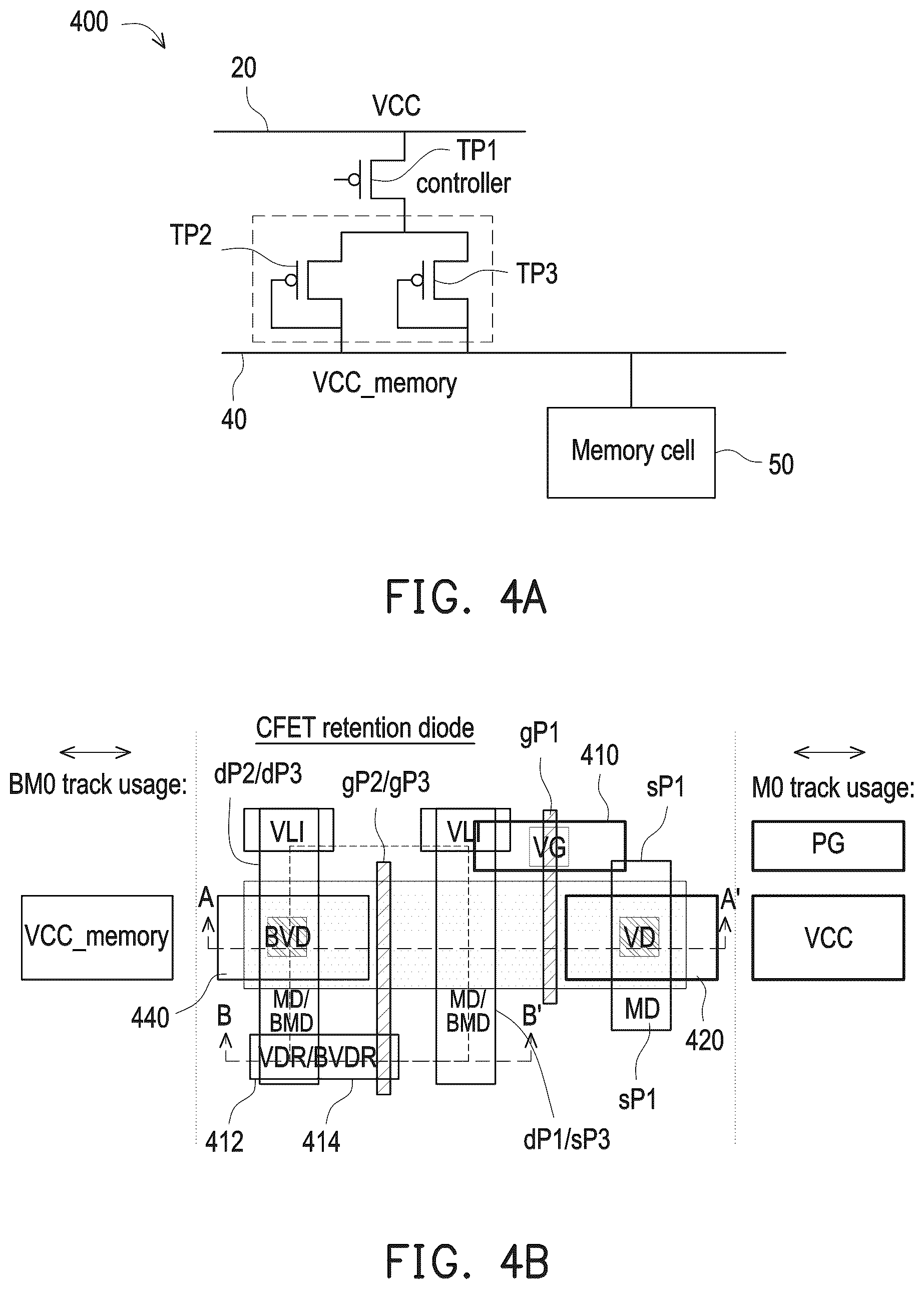 Patent US12562211 Figure 7 – Power control circuit for memory circuit based on complementary field effect transistor devices