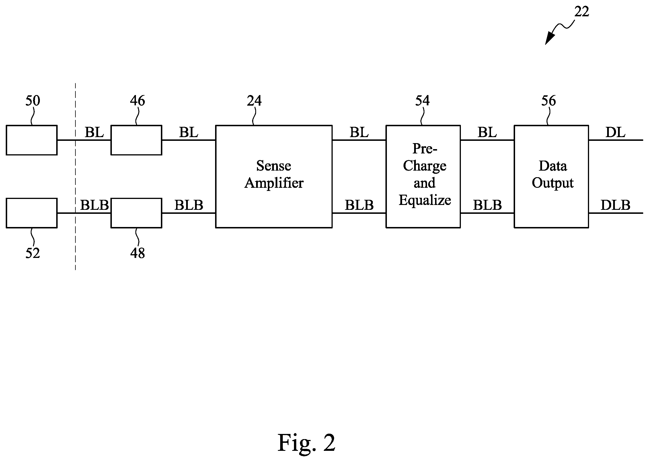 Patent US12562216 Figure 2 – Circuit with swept voltage on bit line or bit line bar