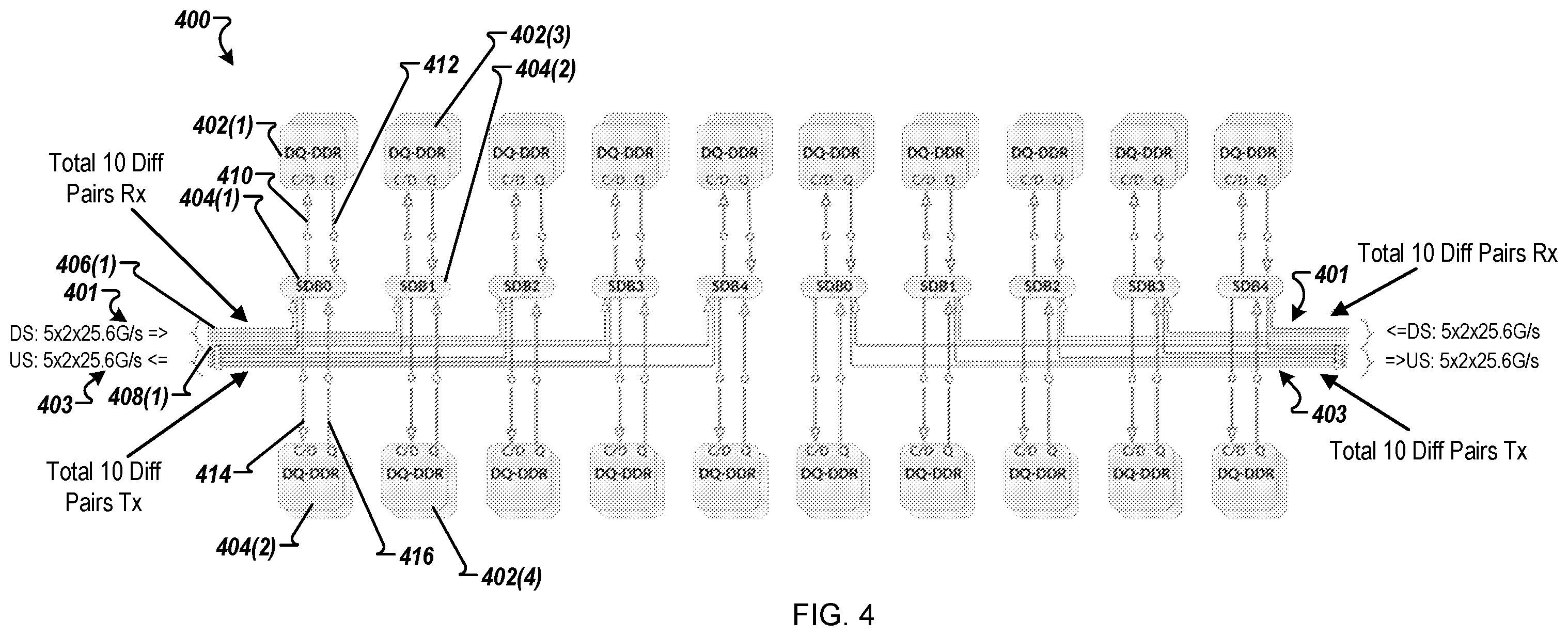 Patent US12562219 Figure 5 – Integrated circuit memory devices with unidirectional ports for concurrent interface operations