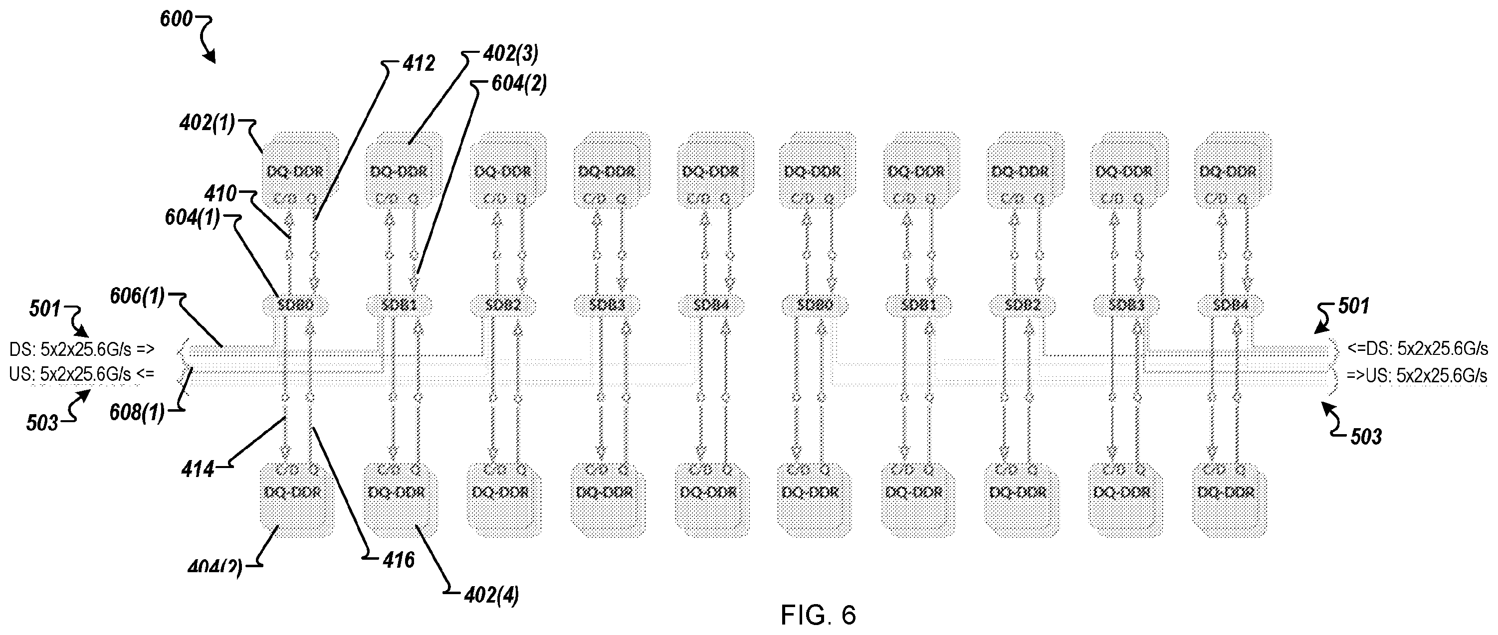 Patent US12562219 Figure 7 – Integrated circuit memory devices with unidirectional ports for concurrent interface operations