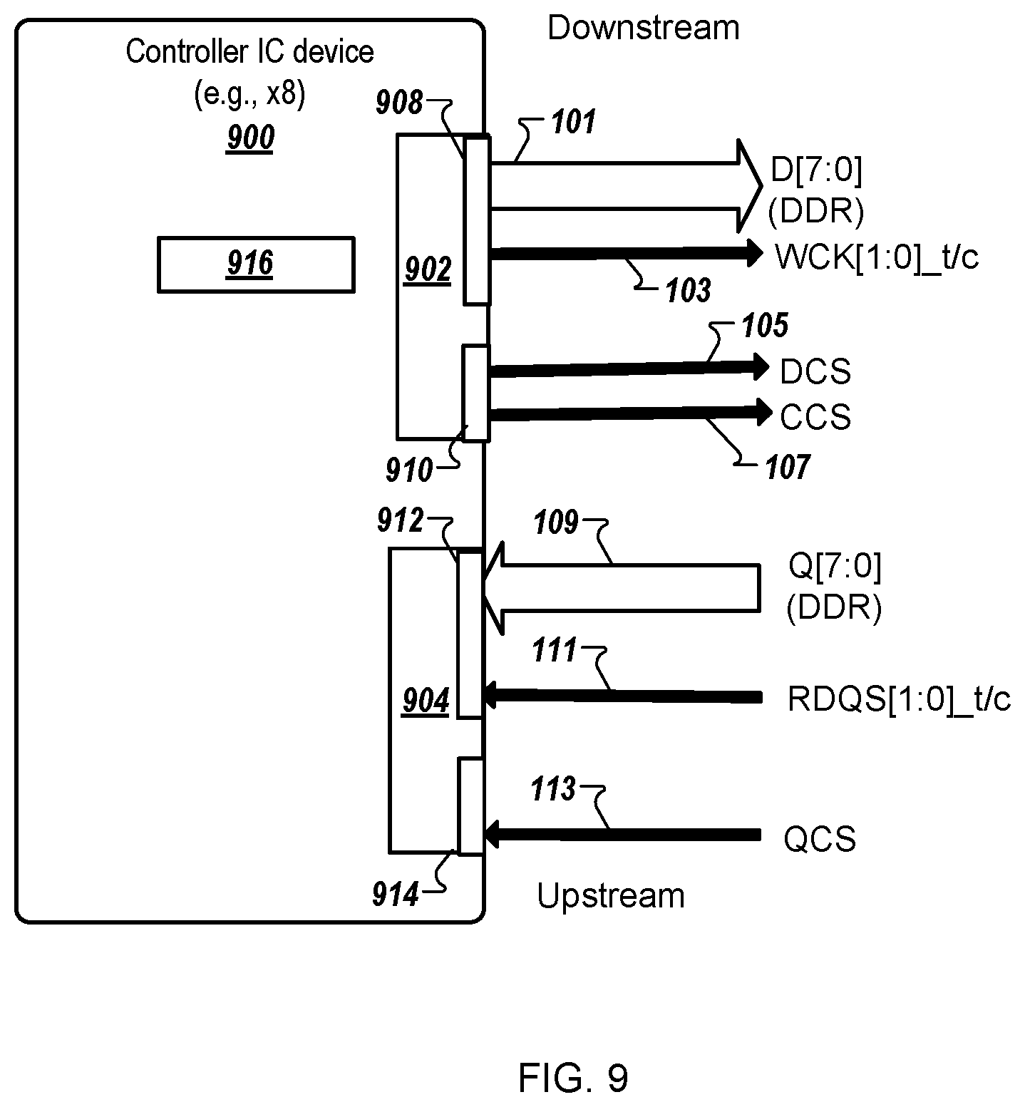 Patent US12562219 Figure 10 – Integrated circuit memory devices with unidirectional ports for concurrent interface operations