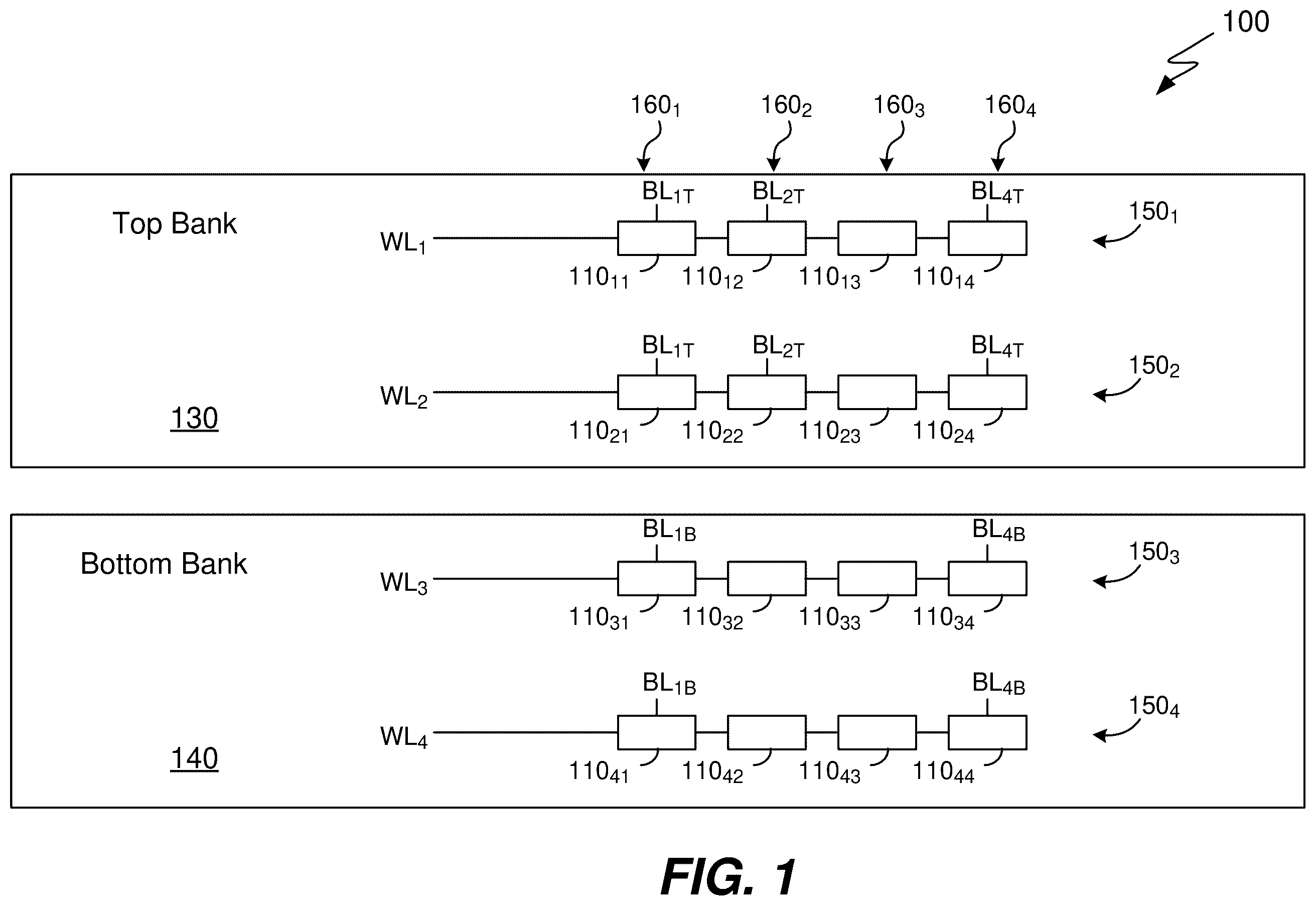 Patent US12562220 Figure 1 – Dynamic NAND sensing for a memory read operation