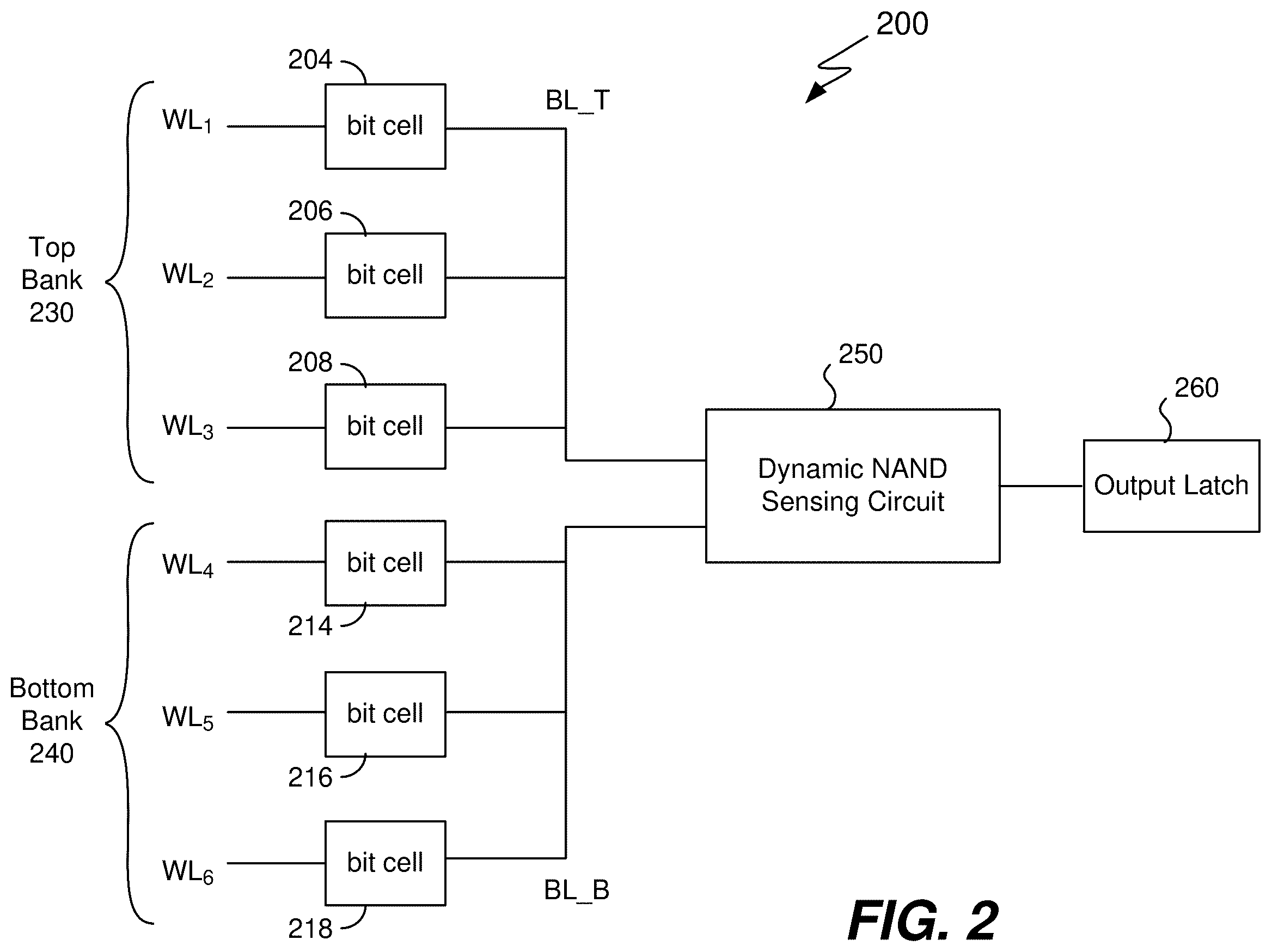 Patent US12562220 Figure 2 – Dynamic NAND sensing for a memory read operation