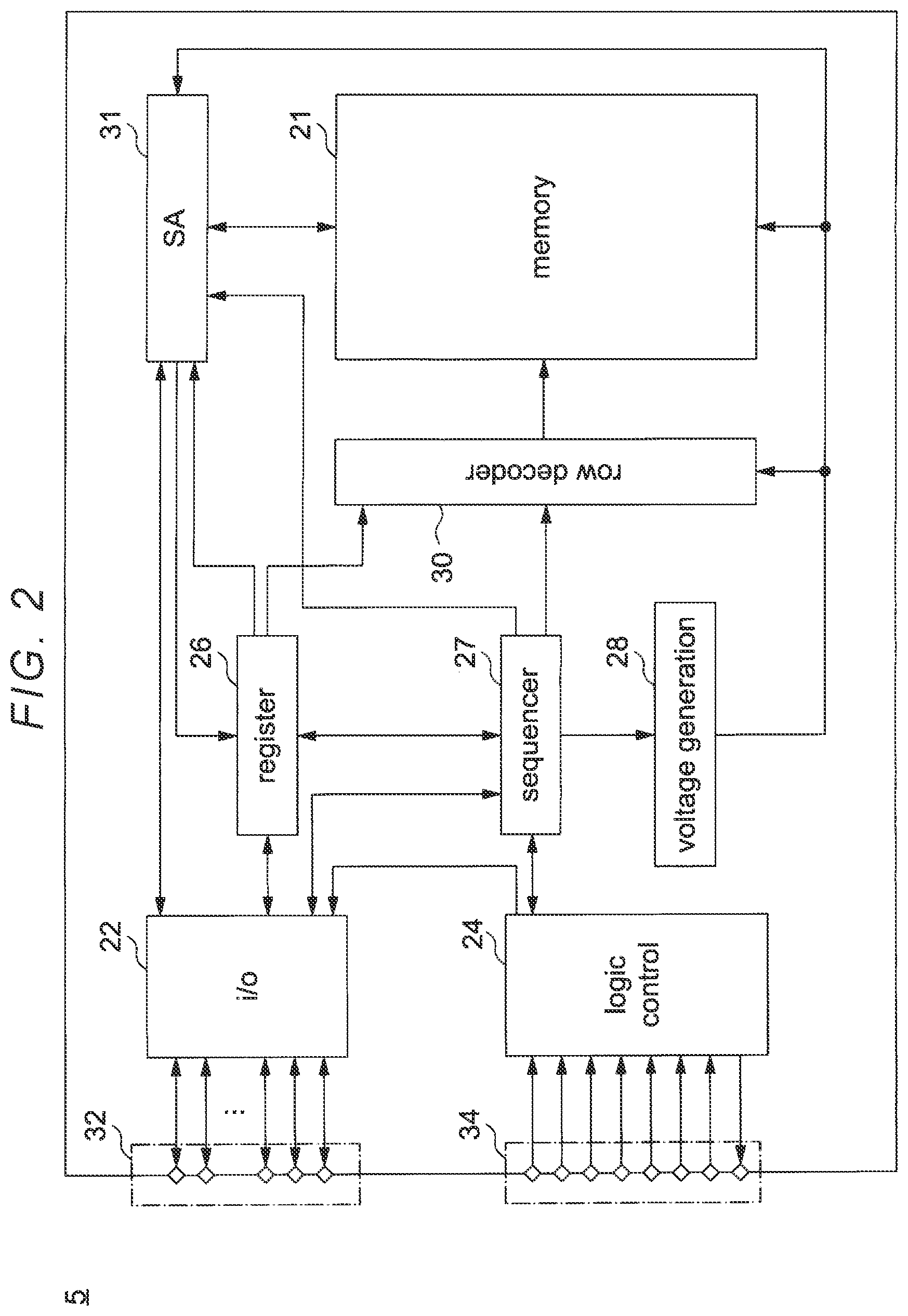 Patent US12562221 Figure 2 – Memory device configured to perform a search operation