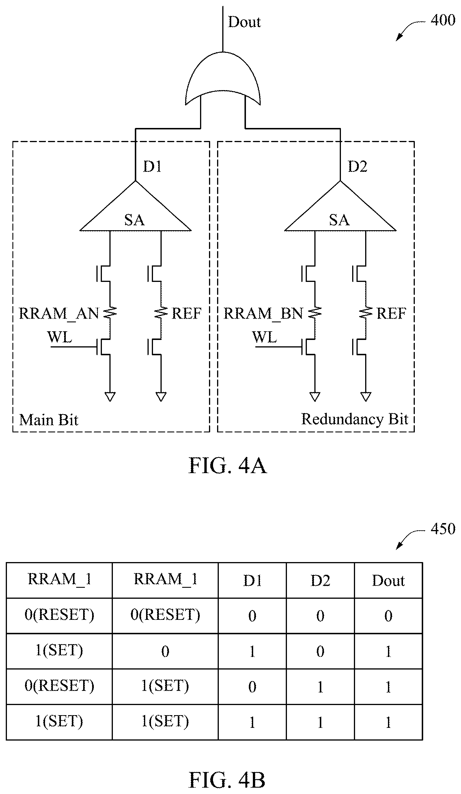 Patent US12562224 Figure 4 – Resistive memory with enhanced redundancy writing