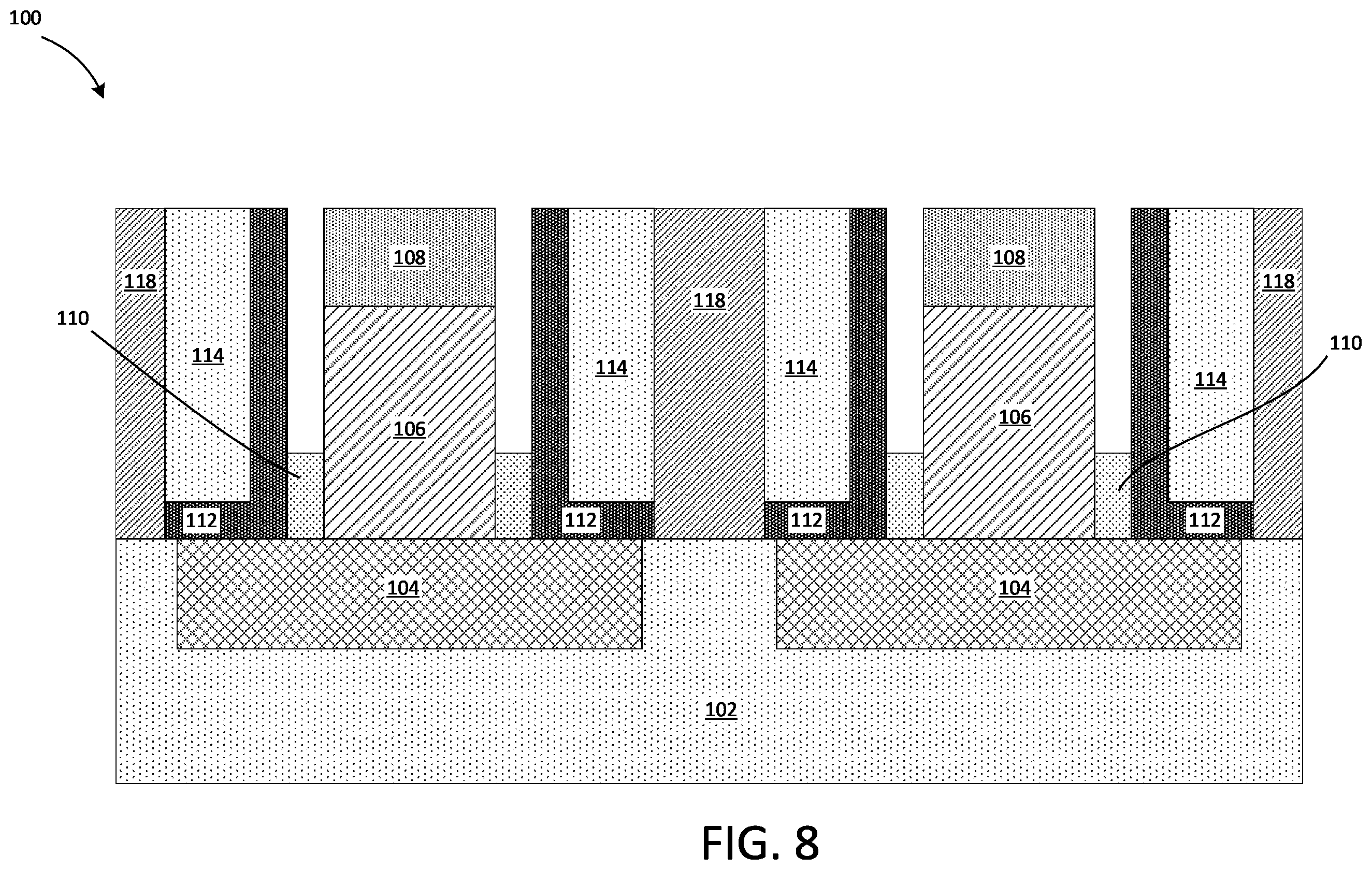 Patent US12562225 Figure 8 – Hybrid memory for neuromorphic applications