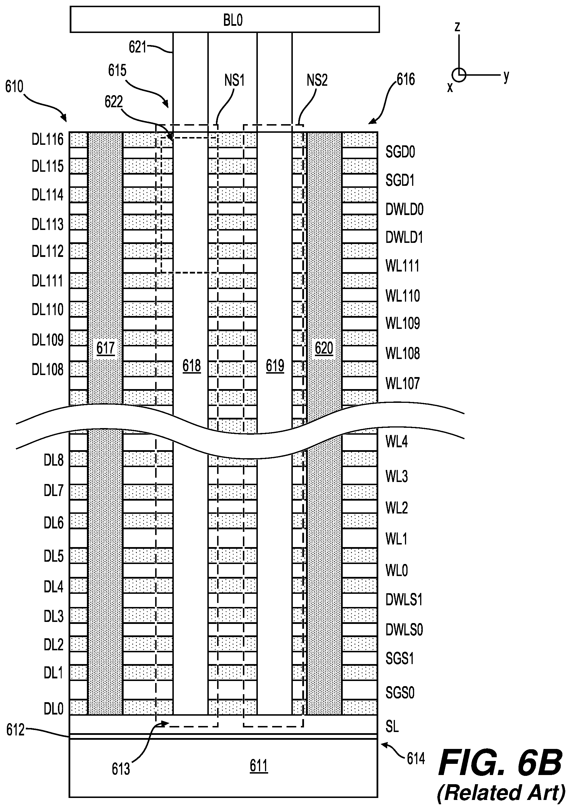 Patent US12562226 Figure 8 – Current monitoring in a memory device to improve short detection