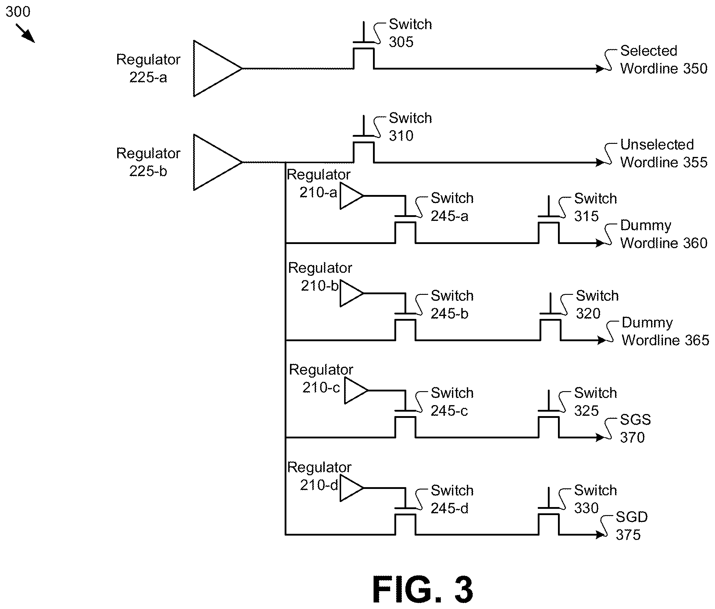 Patent US12562227 Figure 4 – Voltage regulator supply for independent wordline reads
