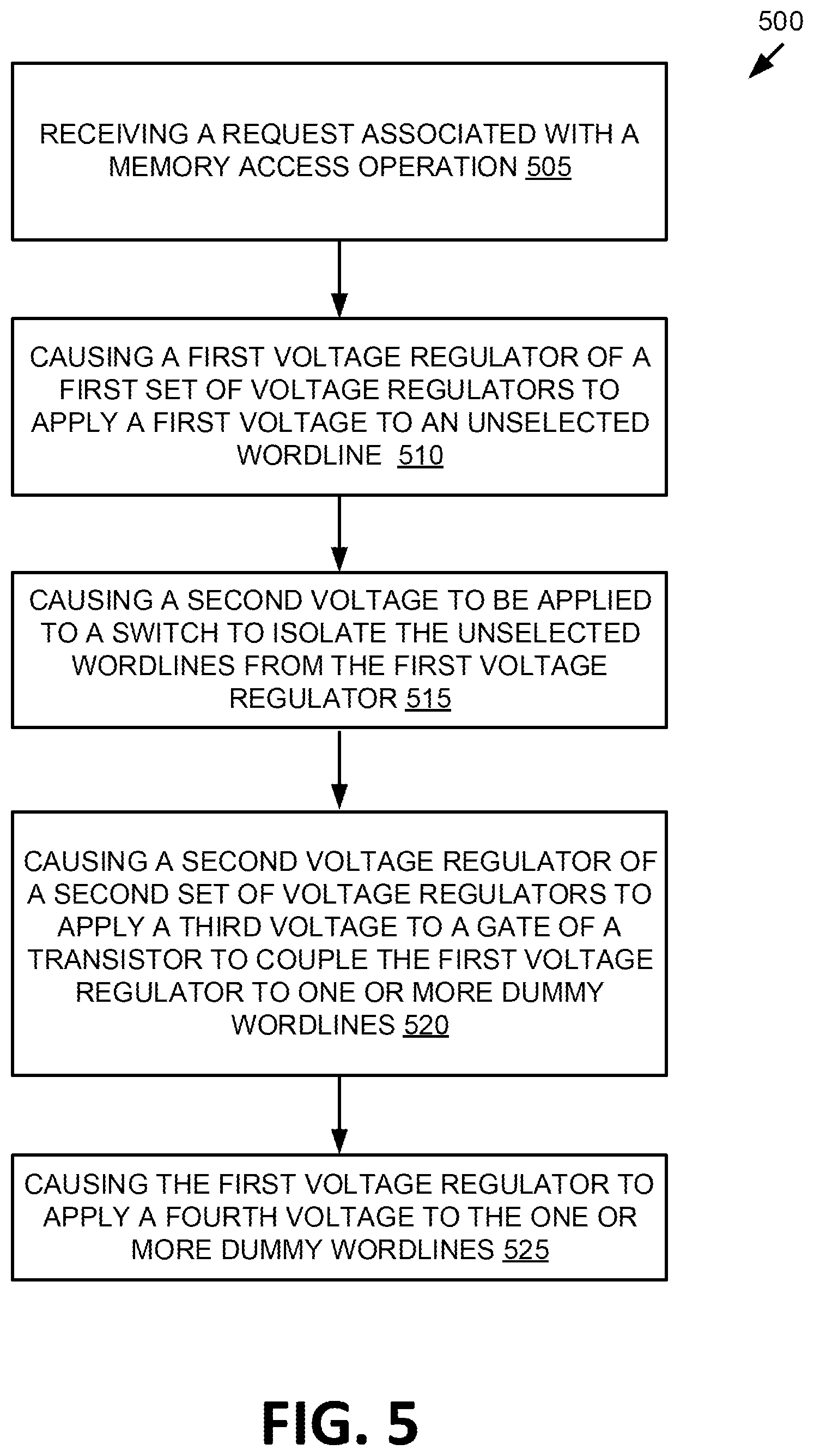 Patent US12562227 Figure 6 – Voltage regulator supply for independent wordline reads