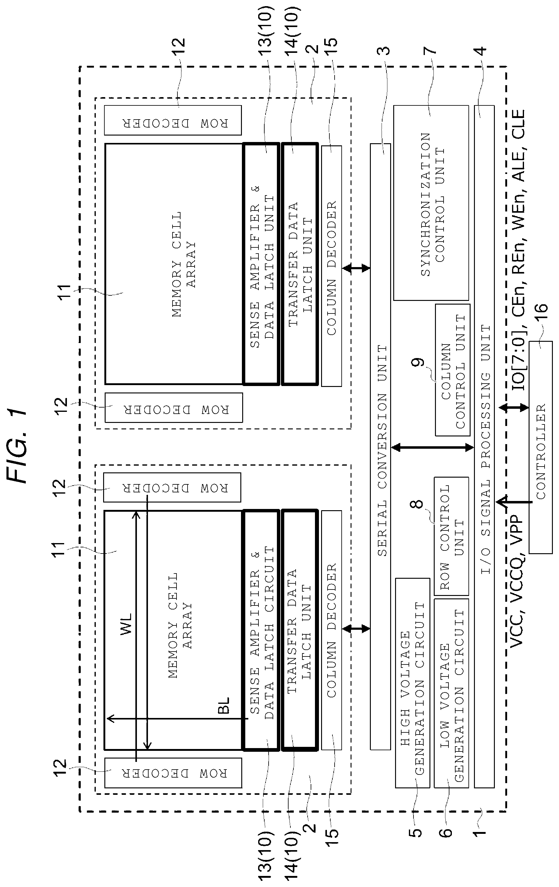 Patent US12562228 Figure 1 – Data latch circuit and semiconductor storage device