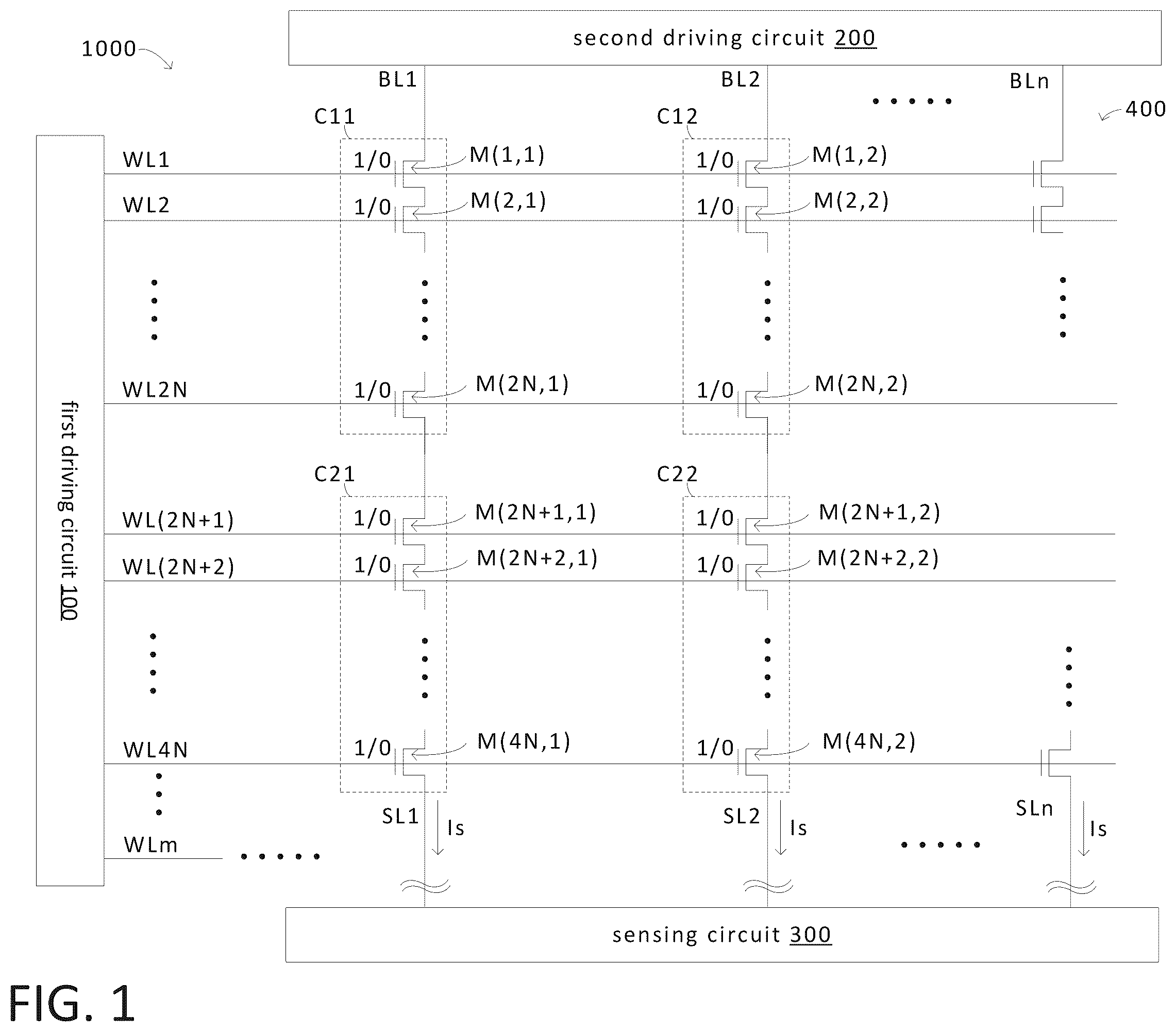 Patent US12562230 Figure 1 – Memory device with high content density and encoding method thereof
