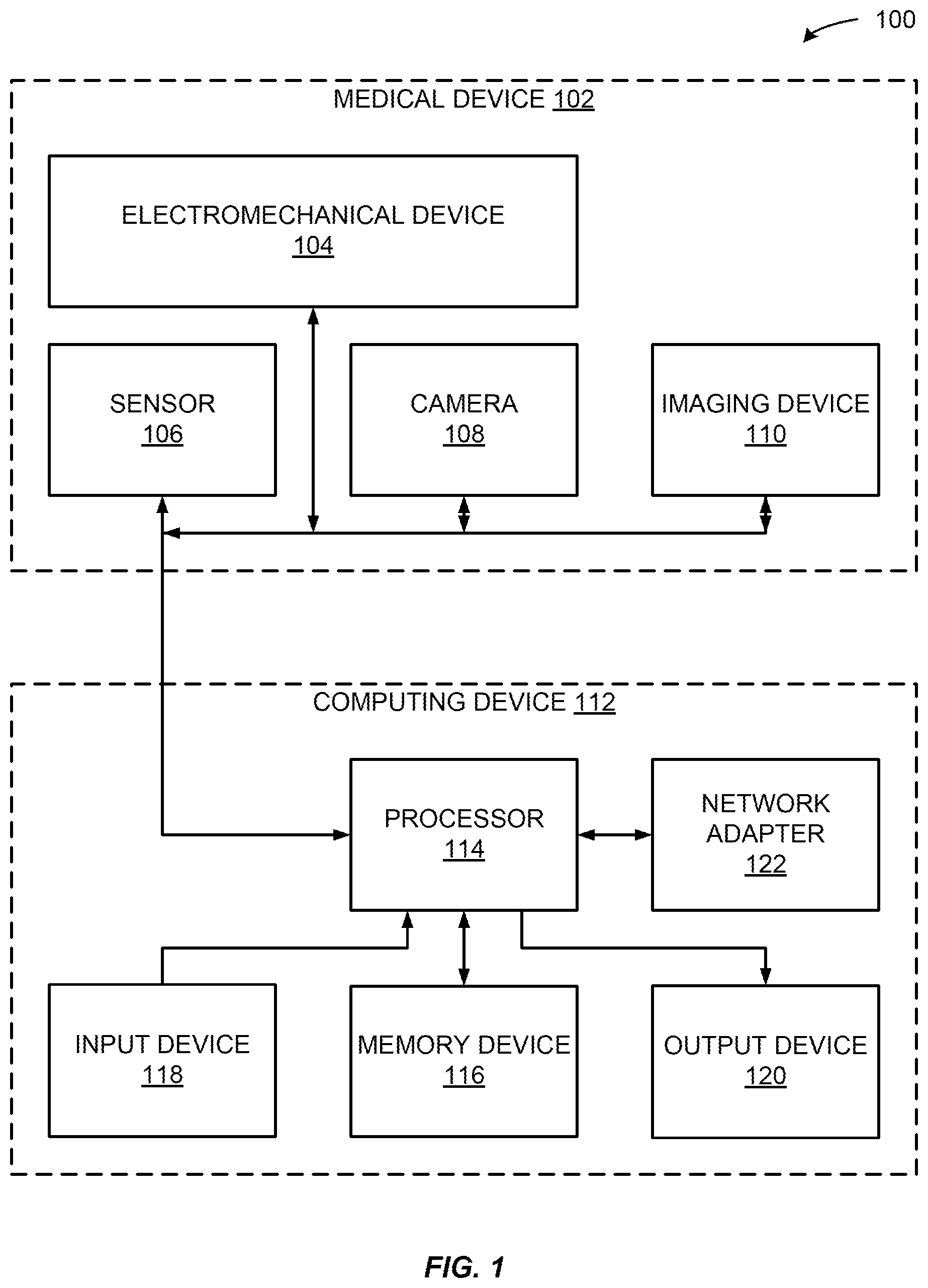 Patent US12562243 Figure 1 – System and method for processing medical claims using biometric signatures