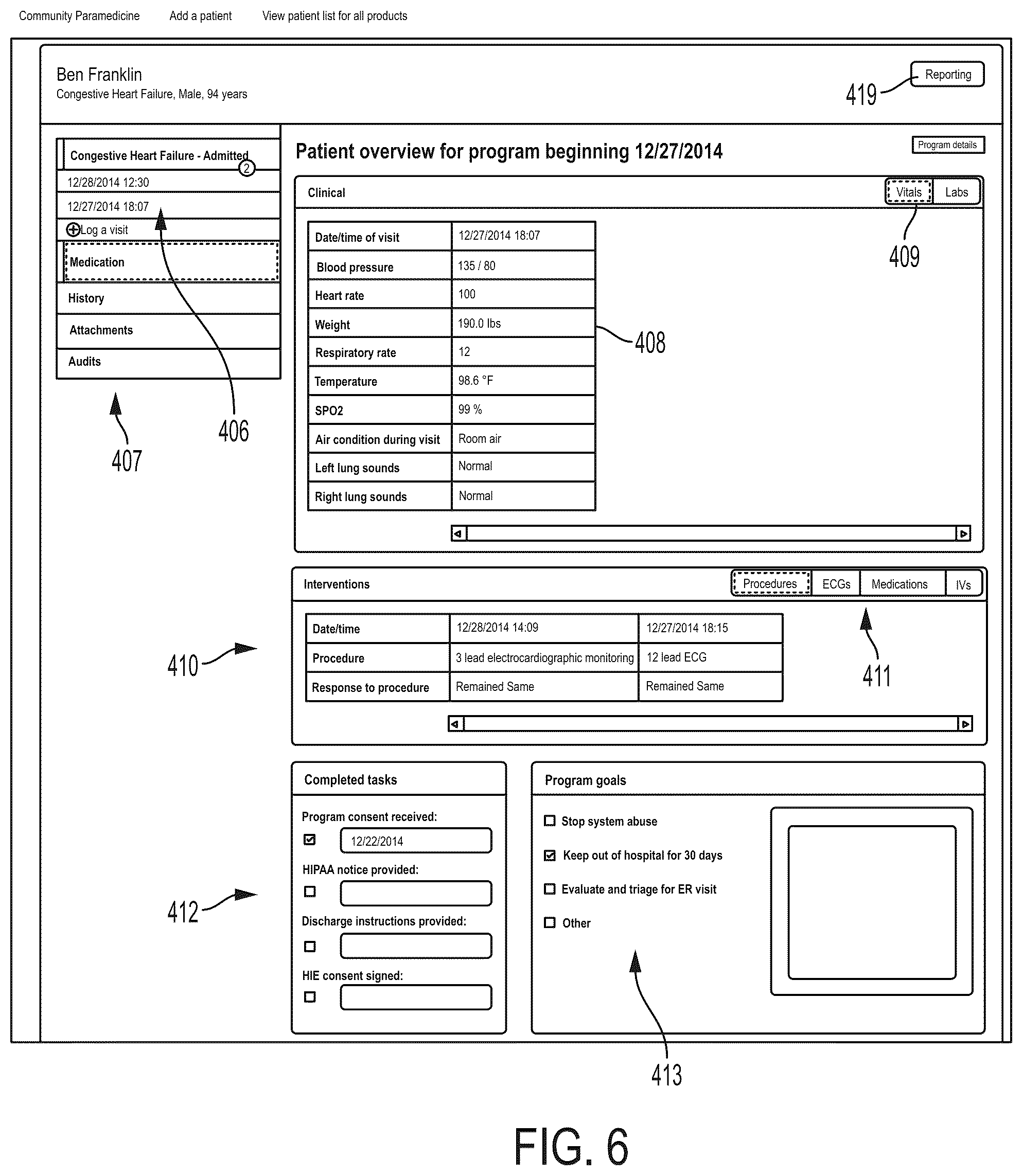 Patent US12562247 Figure 6 – Patient data management platform