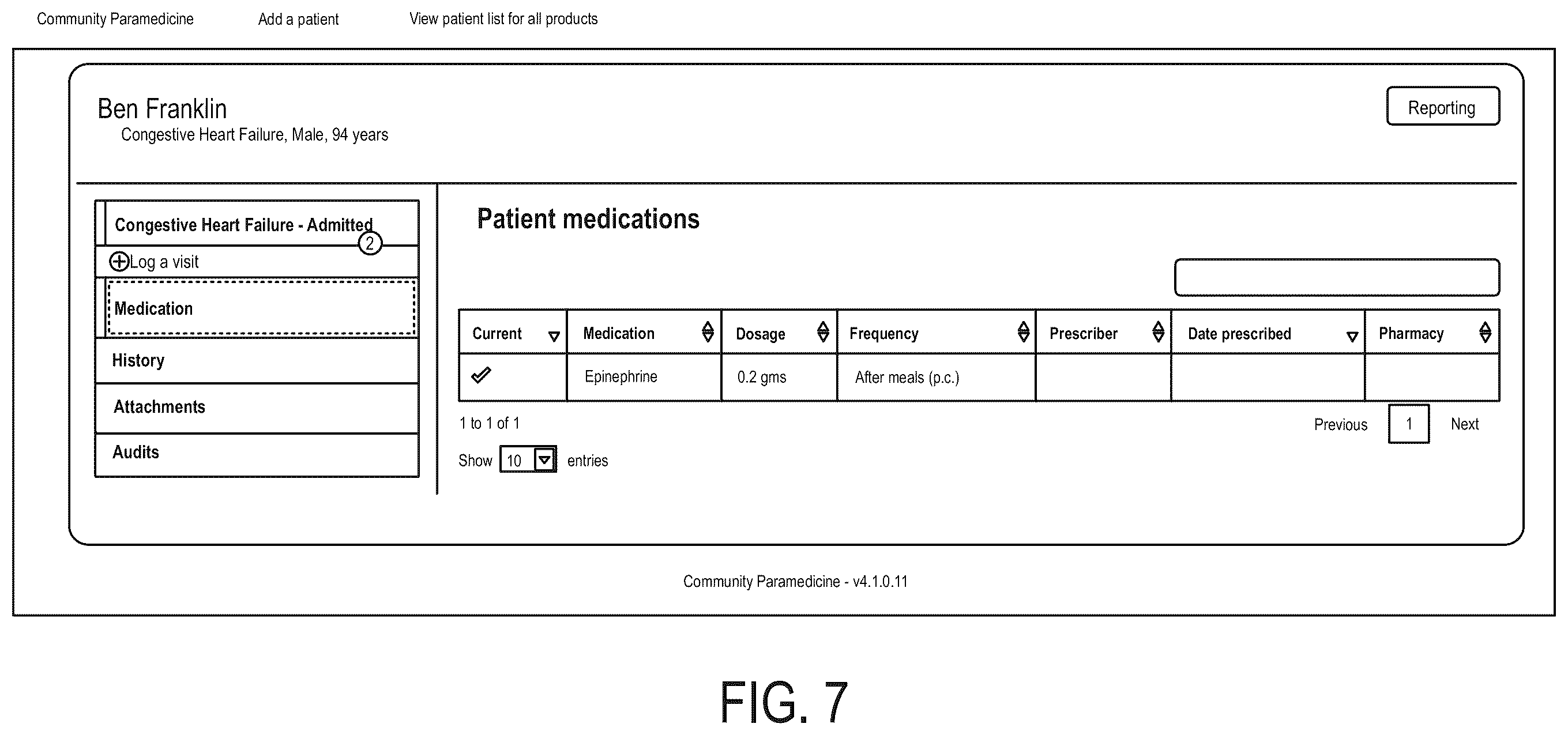 Patent US12562247 Figure 7 – Patient data management platform