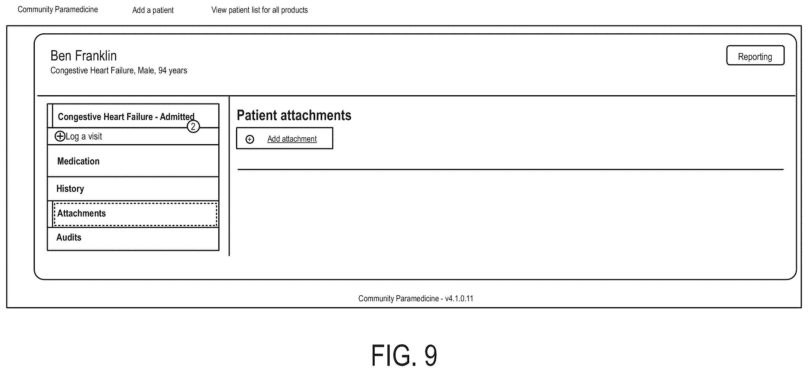 Patent US12562247 Figure 9 – Patient data management platform