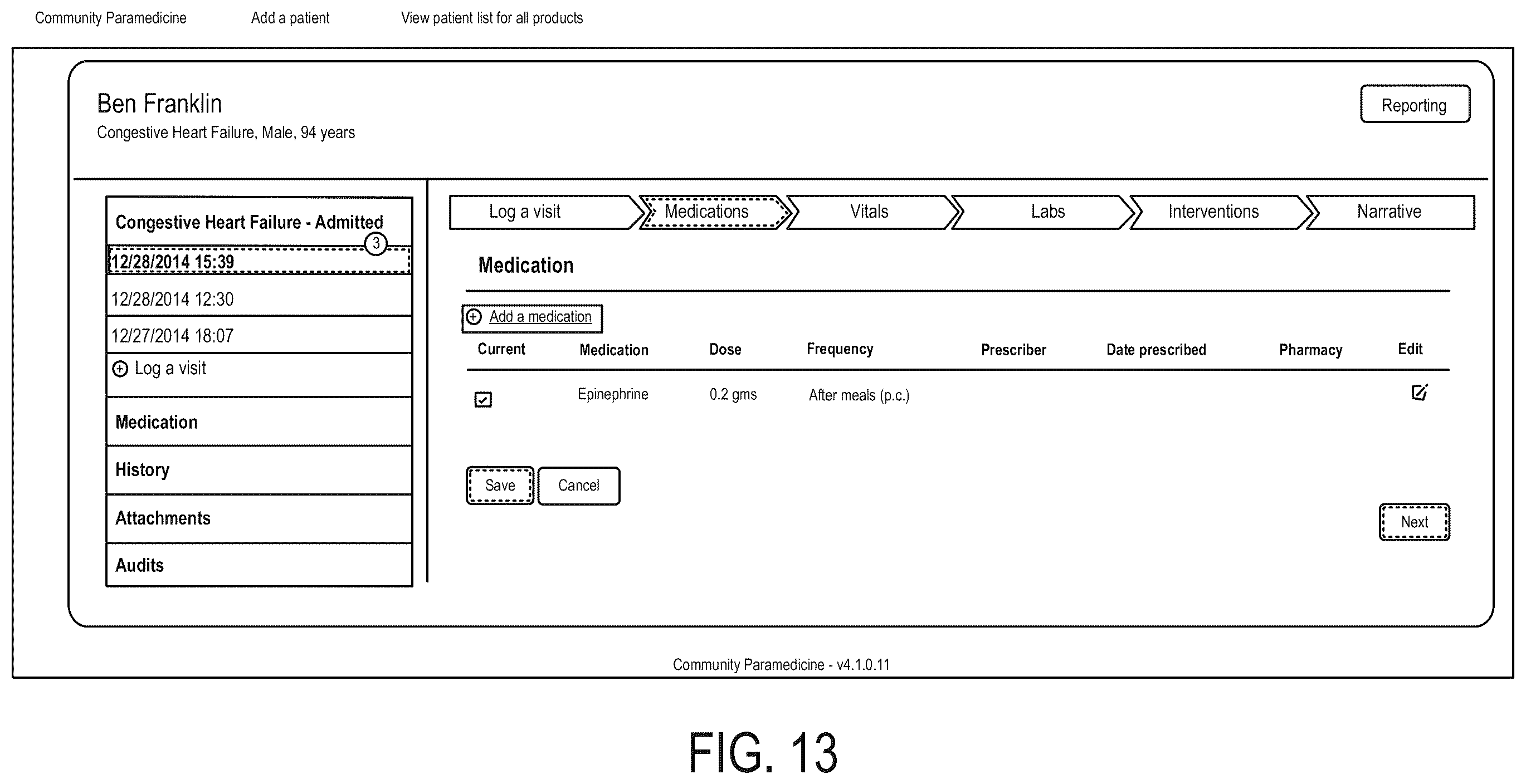 Patent US12562247 Figure 13 – Patient data management platform