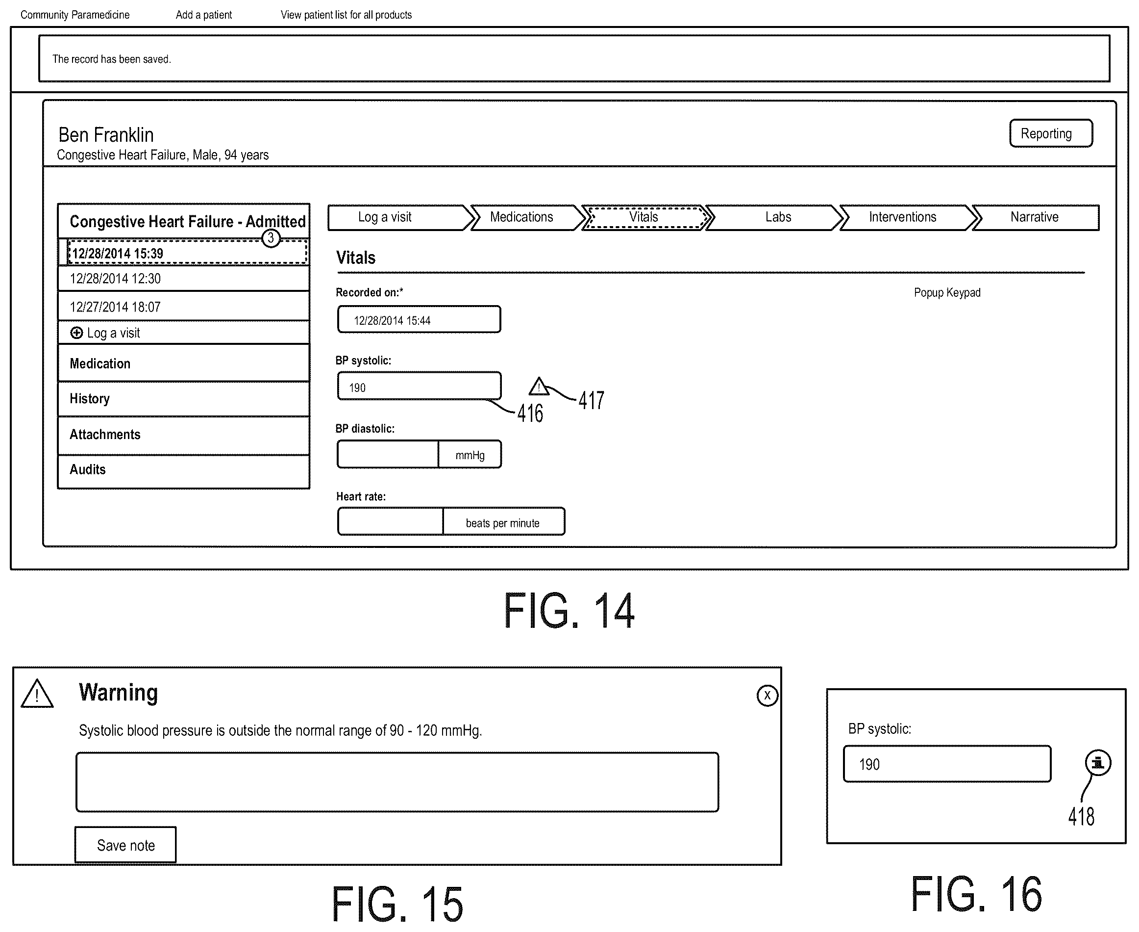 Patent US12562247 Figure 14 – Patient data management platform