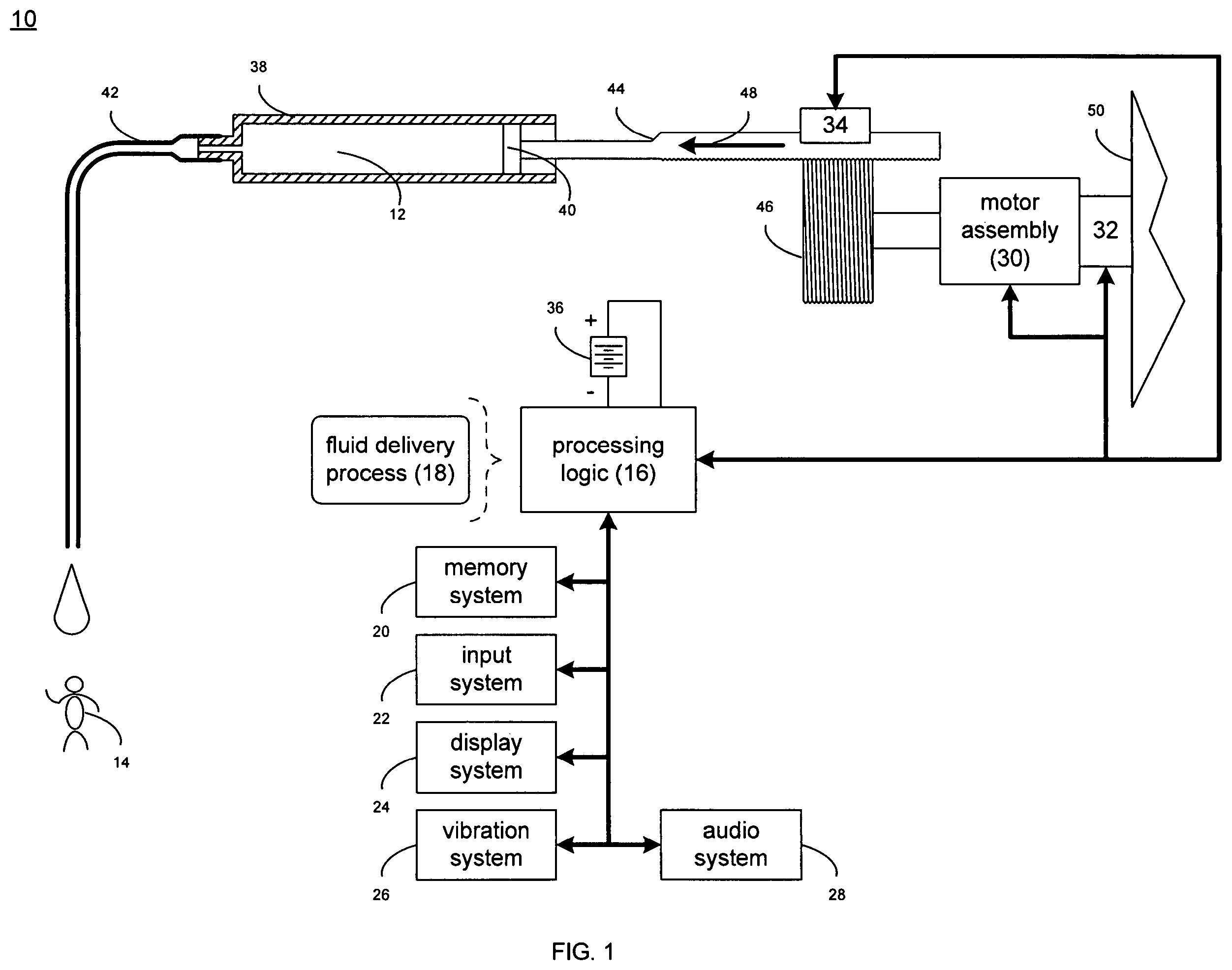 Patent US12562252 — System and method for administering an infusible fluid — Figure 1
