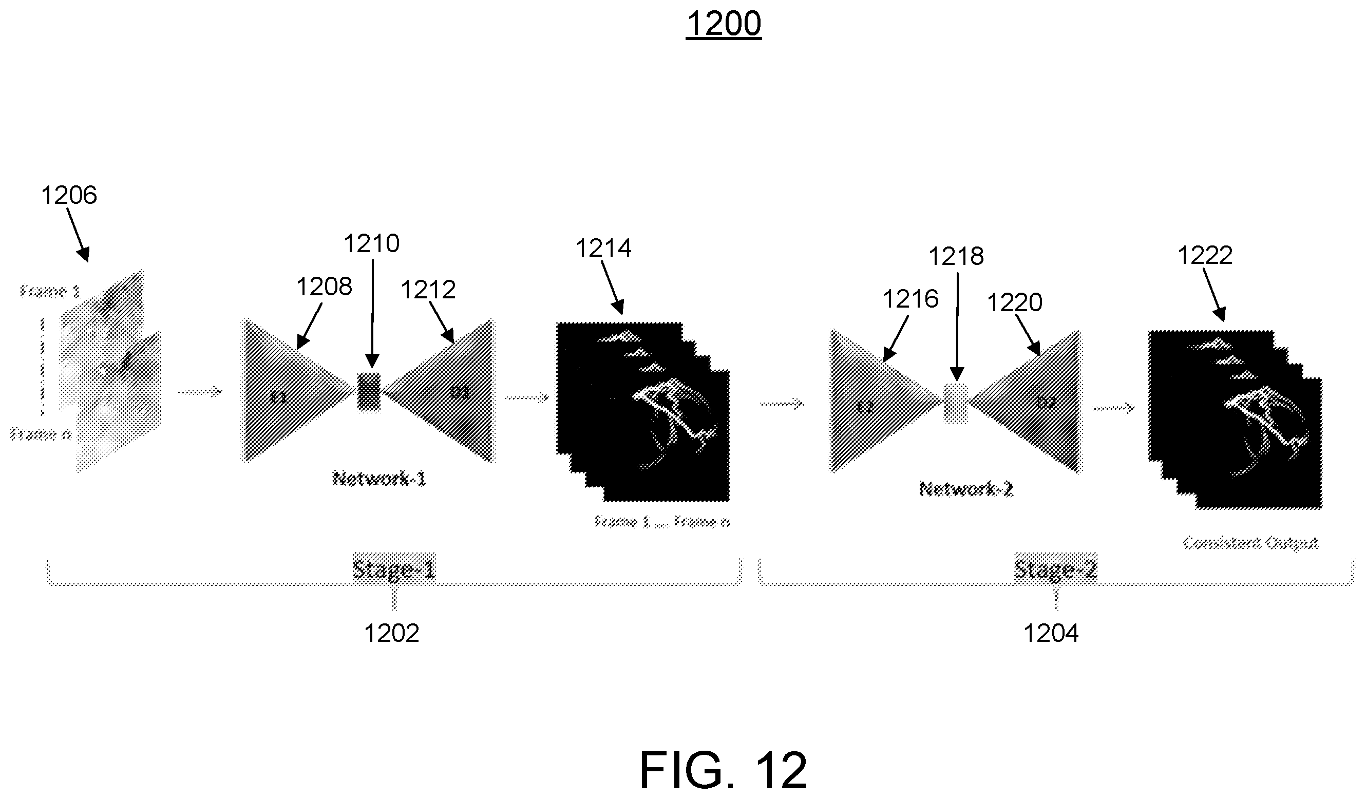 Patent US12562259 Figure 12 – AI-based analysis of coronary angiograms