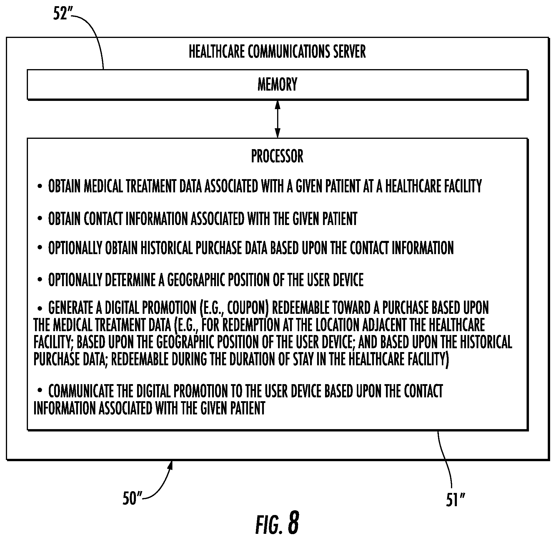 Patent US12562261 Figure 9 – Healthcare communications system generating chatbot conversation based medical supply stocking list and related methods