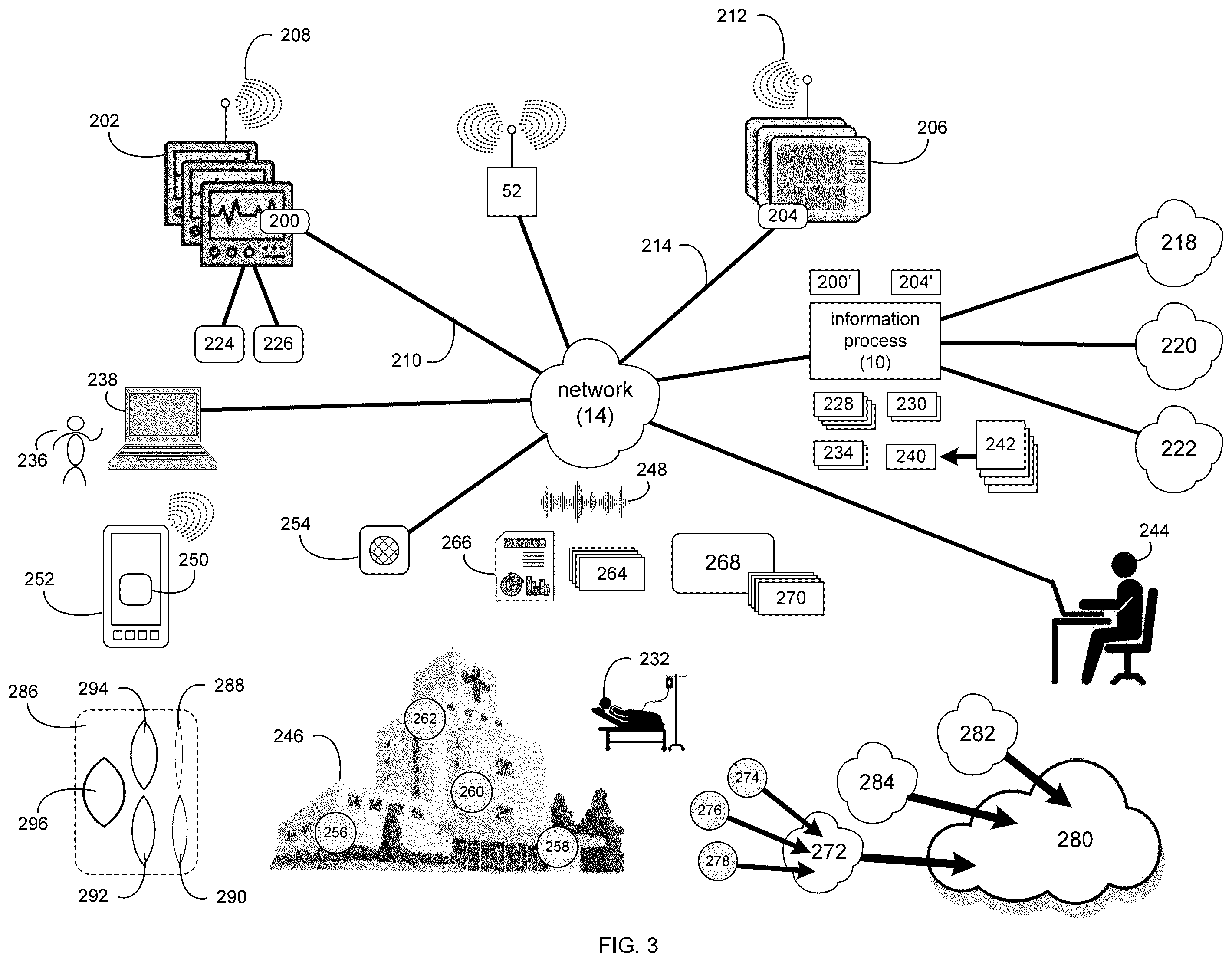 Patent US12562266 Figure 3 – Information management system and method for monitoring and categorizing audible alarms