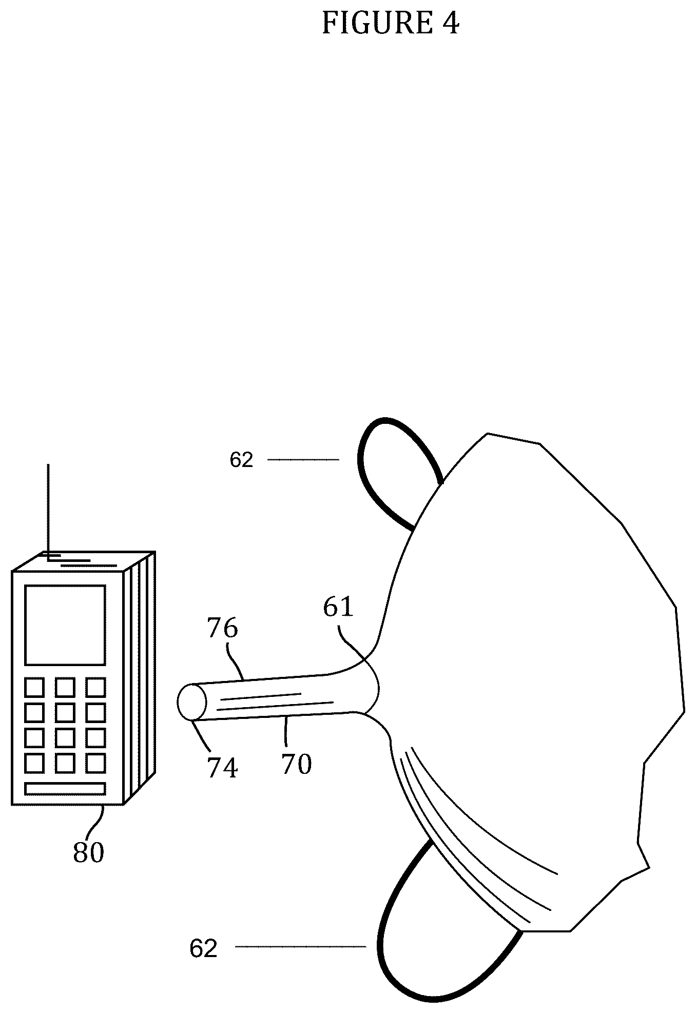 Patent US12562267 Figure 4 – Sound directing device for a mobile telecommunication device having microbial barrier properties