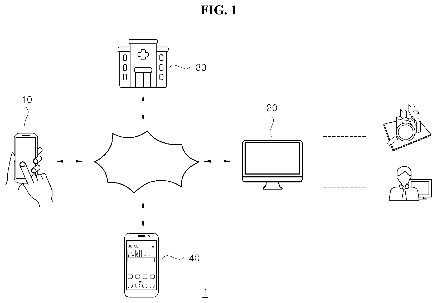 Patent US12562278 Figure 1 – Service providing system capable of predicting and diagnosing state of joints, and method therefor