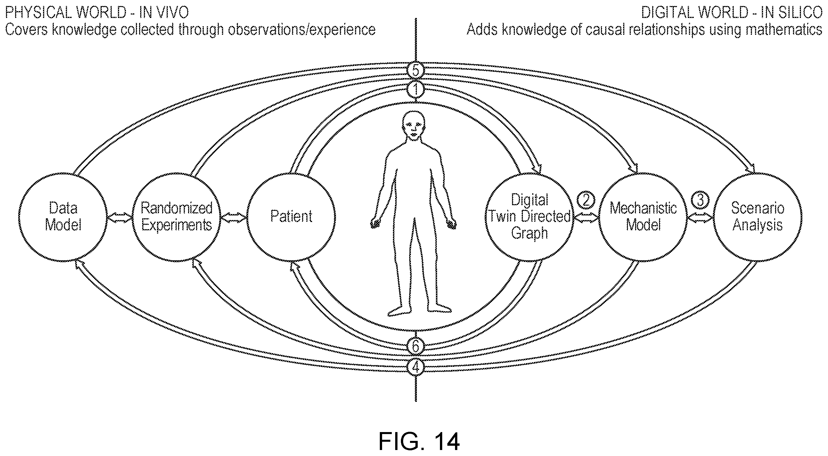 Patent US12562281 Figure 14 – Predictive risk assessment in patient and health modeling