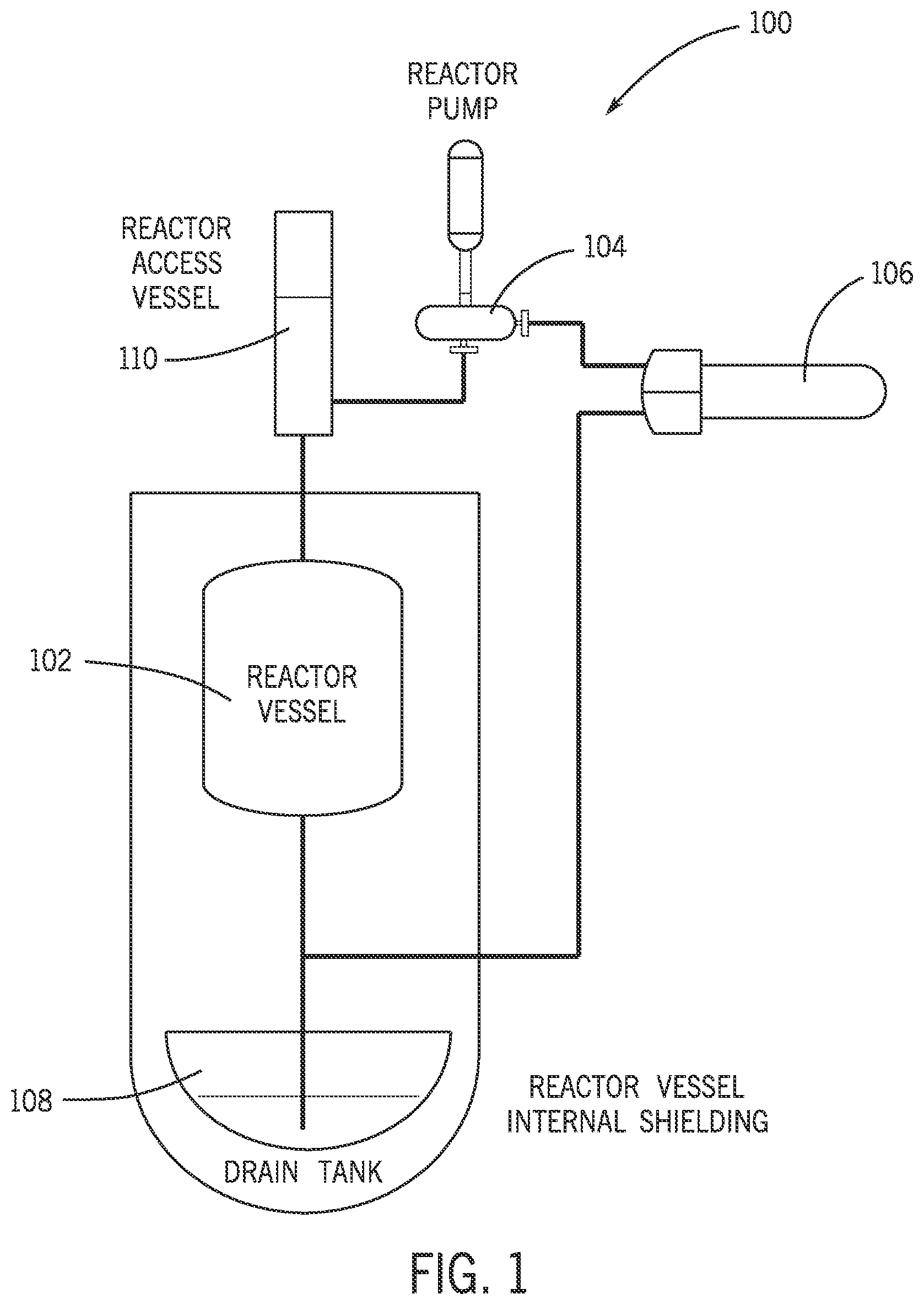 Patent US12562289 — Fission product trap for salt pipe and pump shaft seals and methods of use thereof — Figure 1