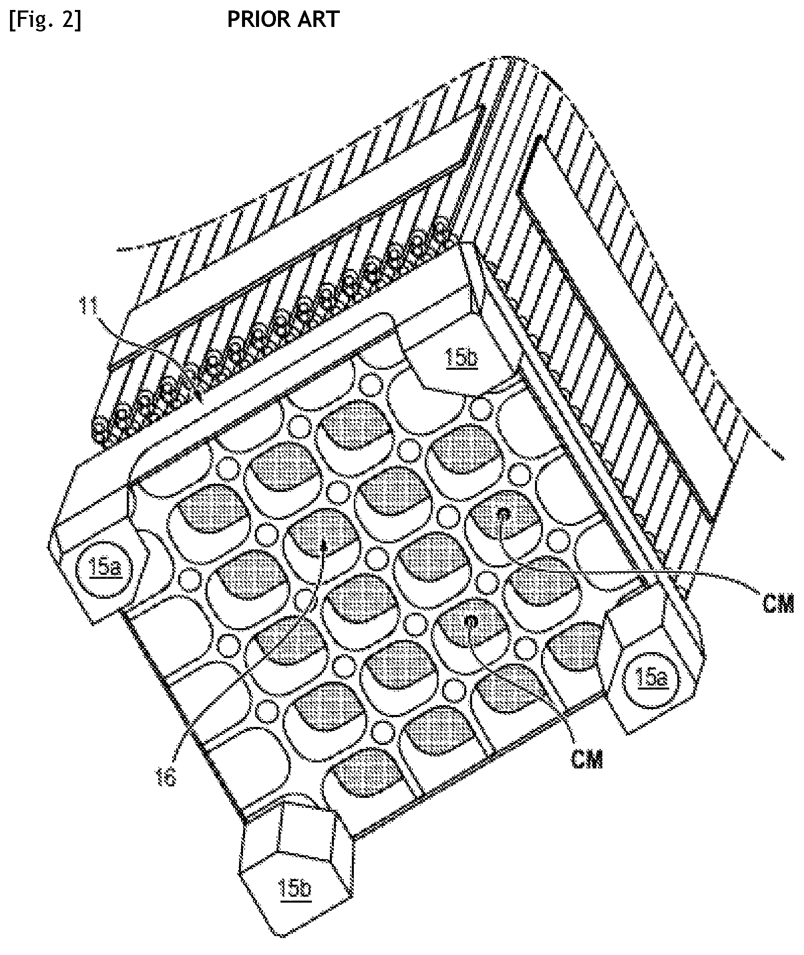 Patent US12562290 Figure 2 – Process for aiding the detection of migrating bodies within a fuel assembly