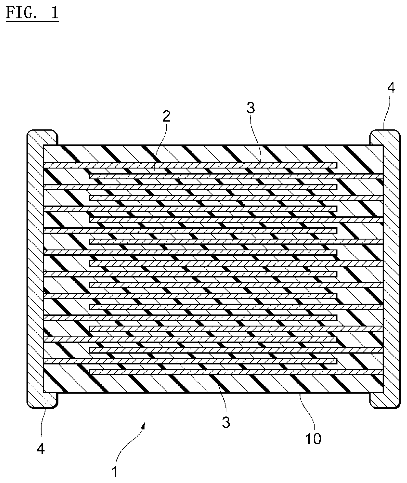 Patent US12562293 Figure 1 – Dielectric composition and electronic component