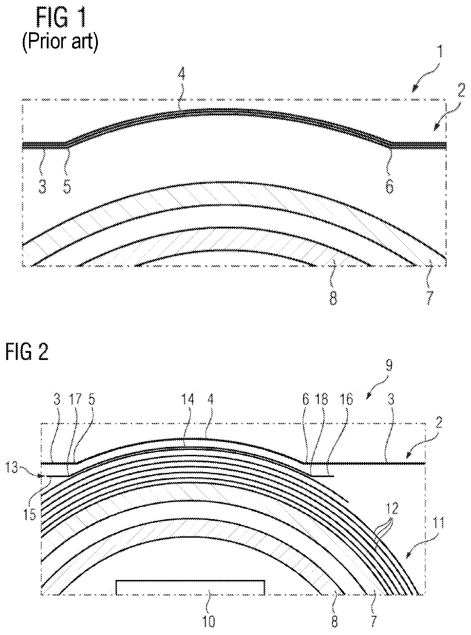 Patent US12562299 Figure 1 – Electrical device having a tank with a convex bulging portion