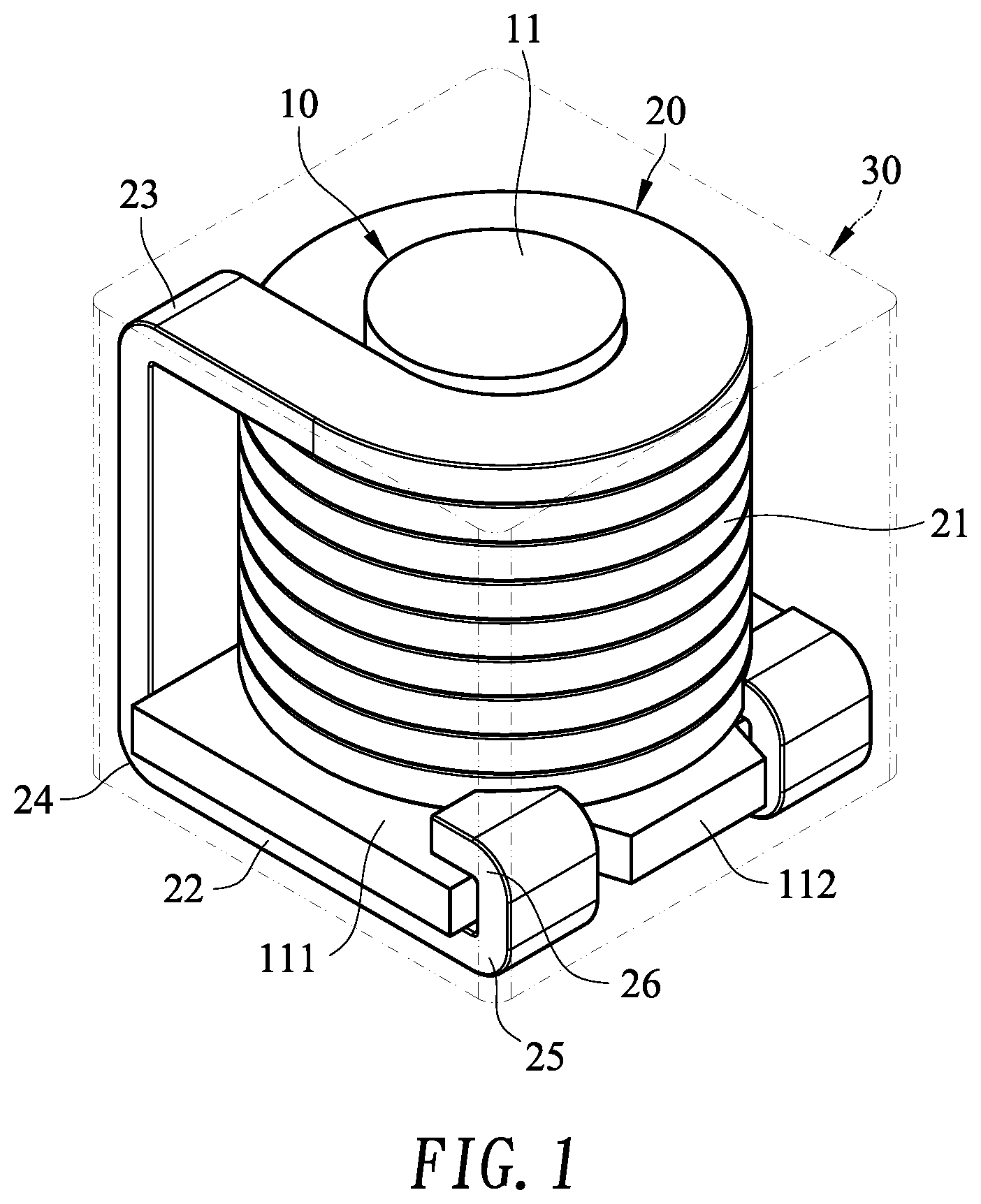 Patent US12562300 Figure 1 – Low-loss inductor and manufacturing method thereof